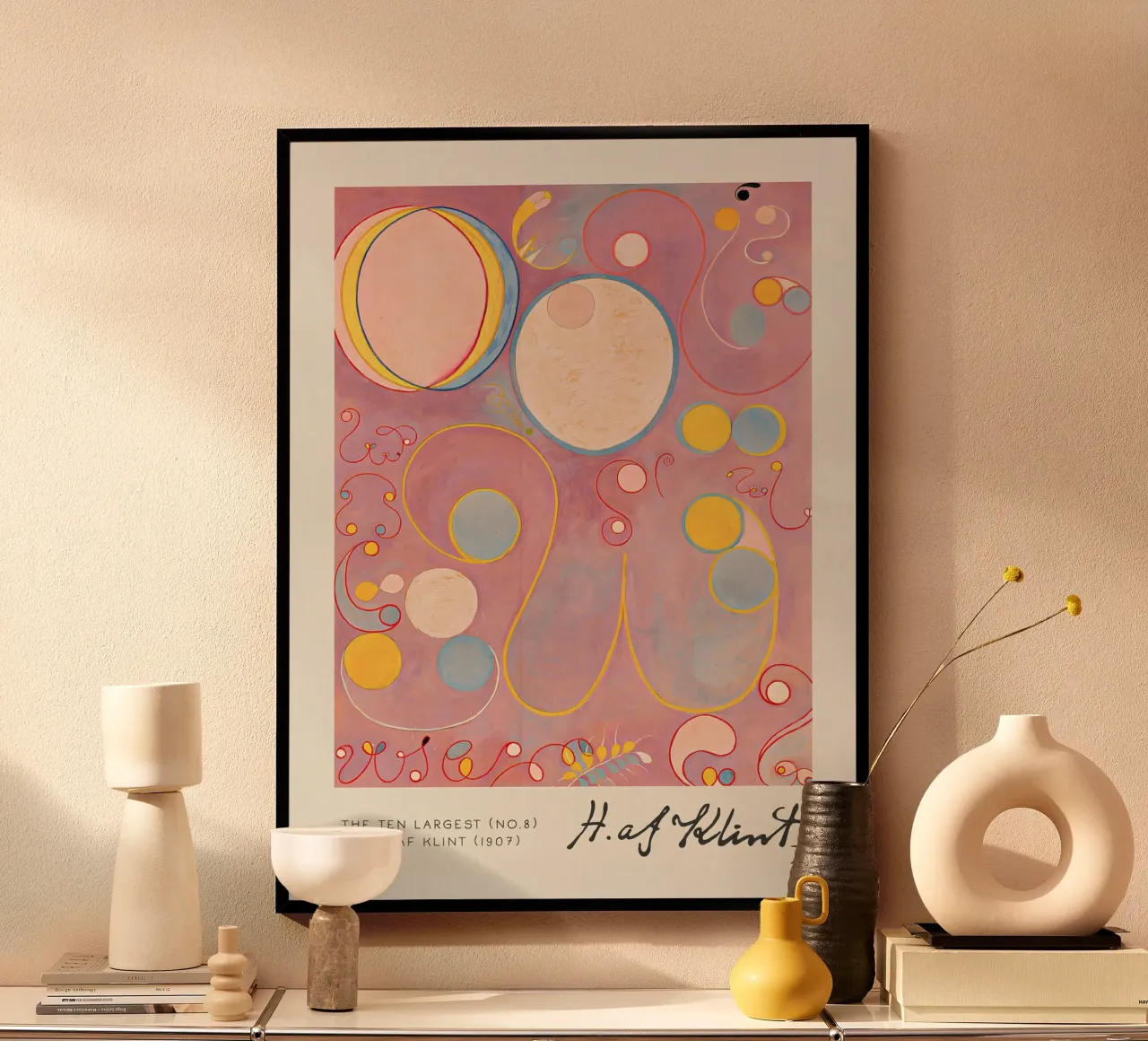 Hilma af Klint I dieci più grandi n. 8 L'età adulta Abstract poster con telaio in legno da homdeco
