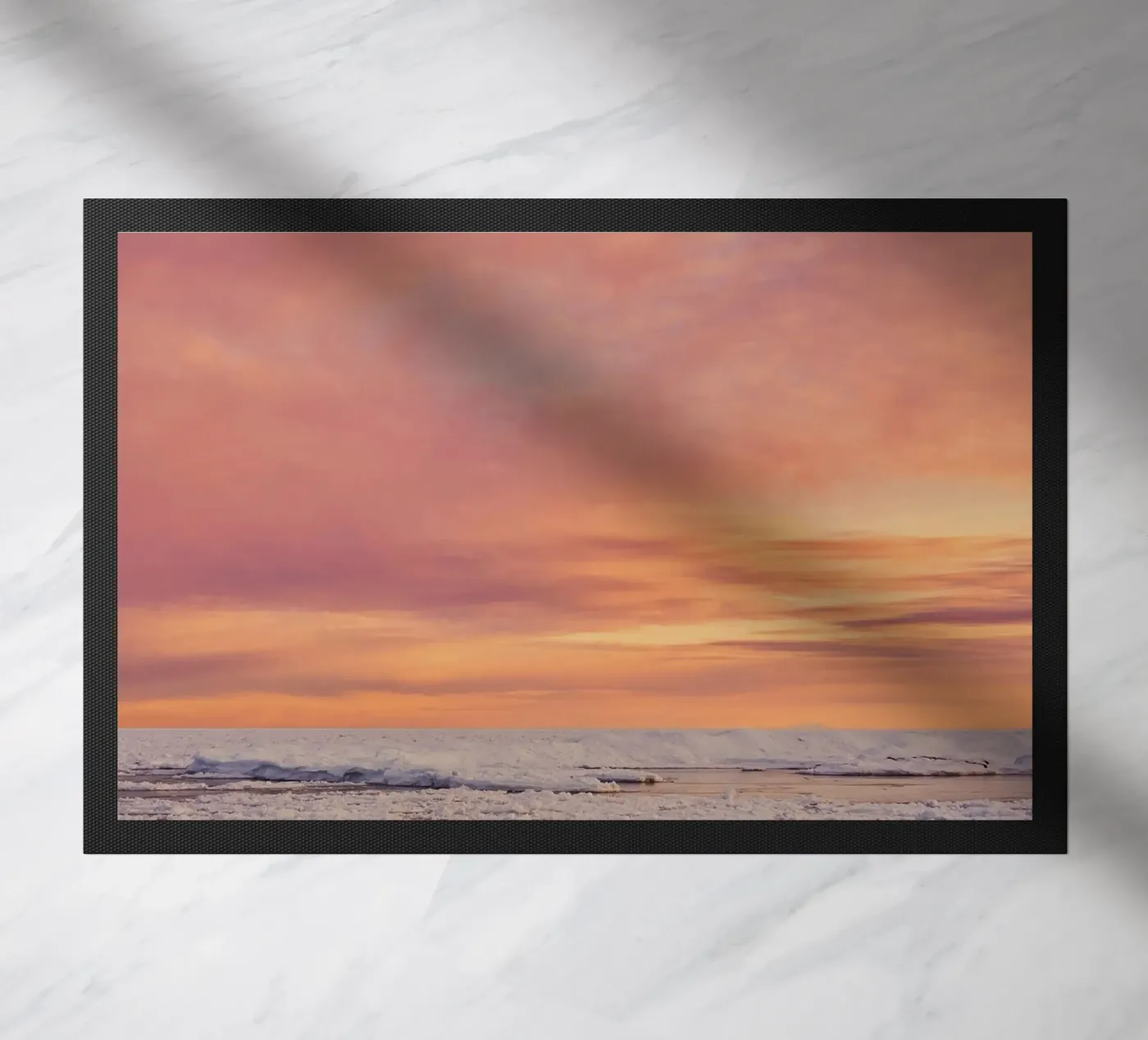 snow ice Fußmatte von Earthly Visions