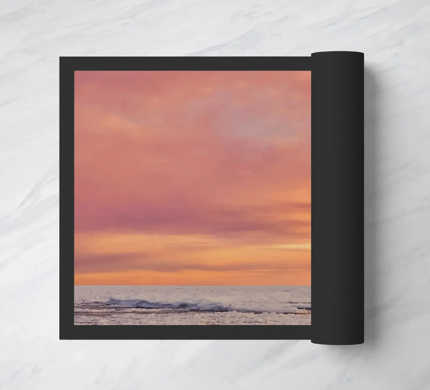 snow ice Fußmatte von Earthly Visions