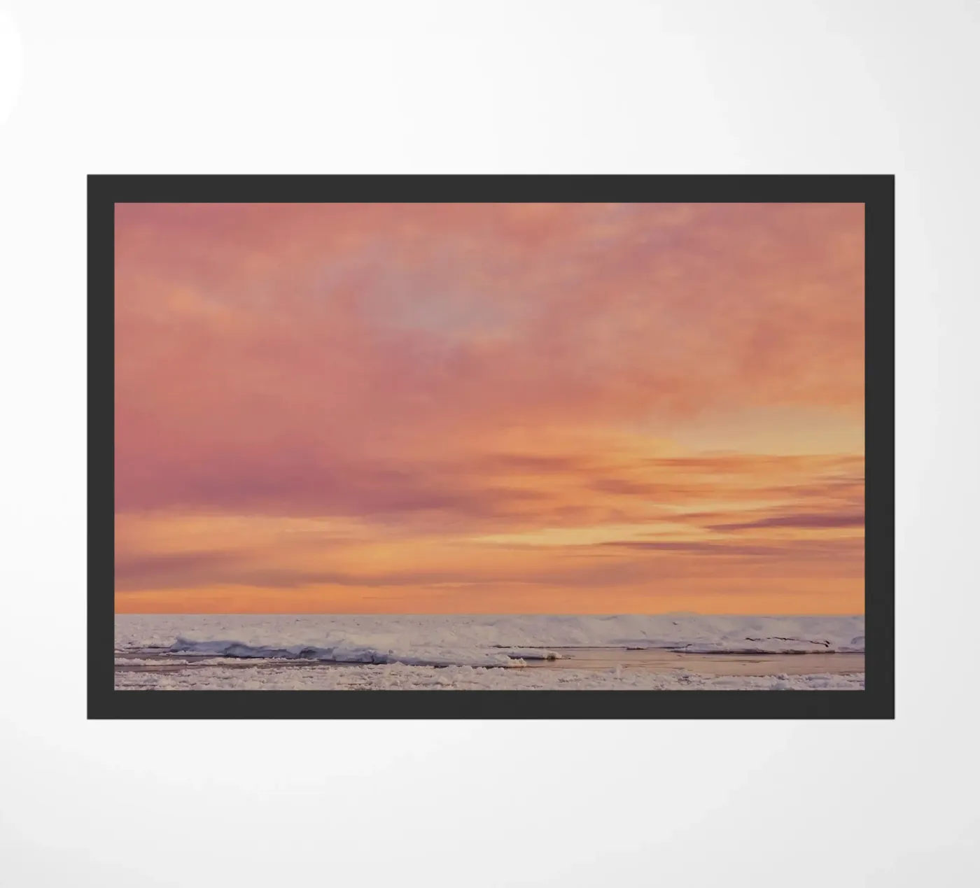 snow ice Fußmatte von Earthly Visions