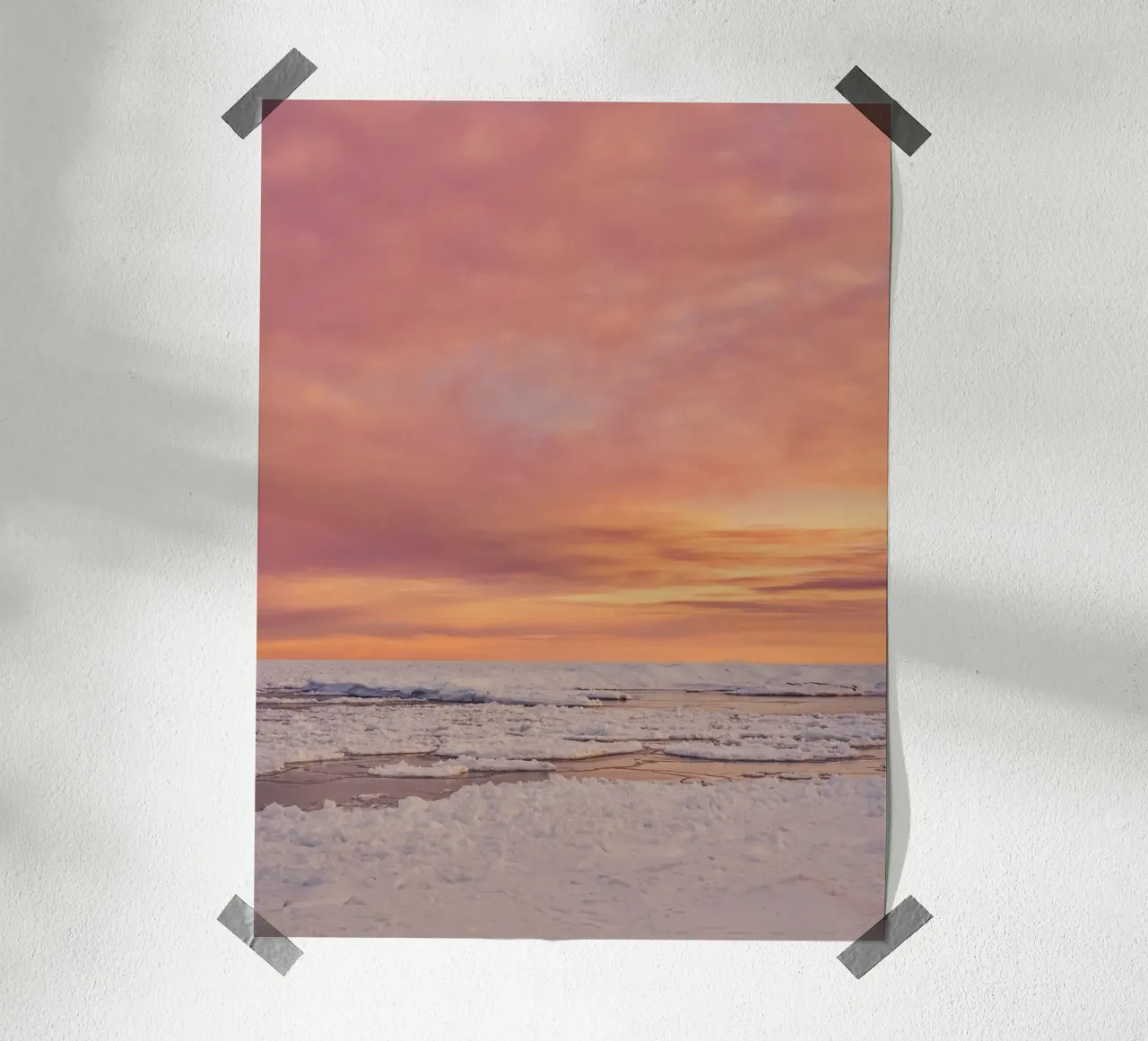 Schnee-Eis Poster von Earthly Visions