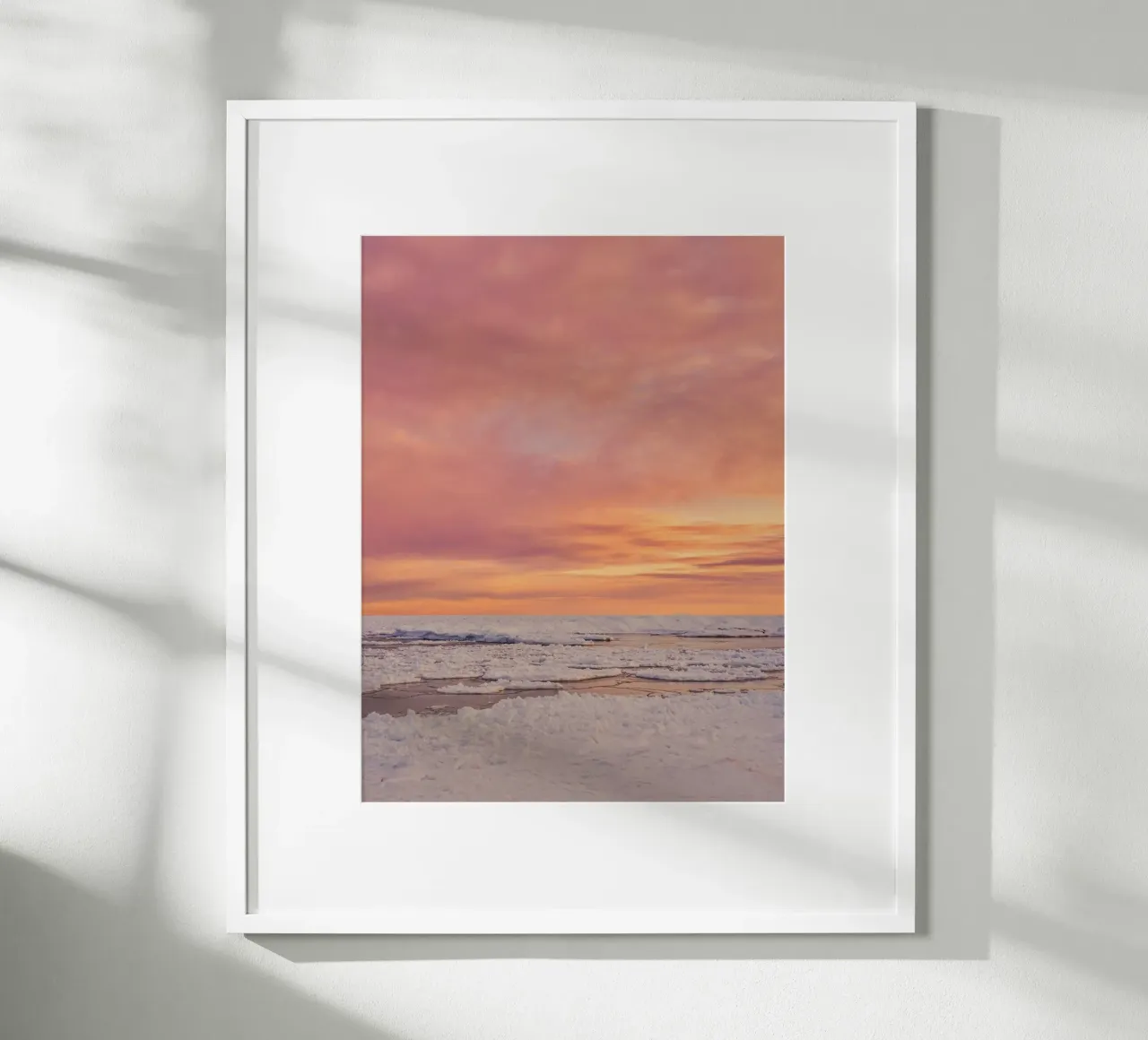 Schnee-Eis Poster von Earthly Visions