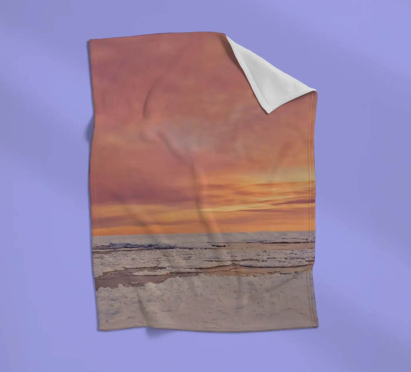 neige glace plaid polaire de Earthly Visions