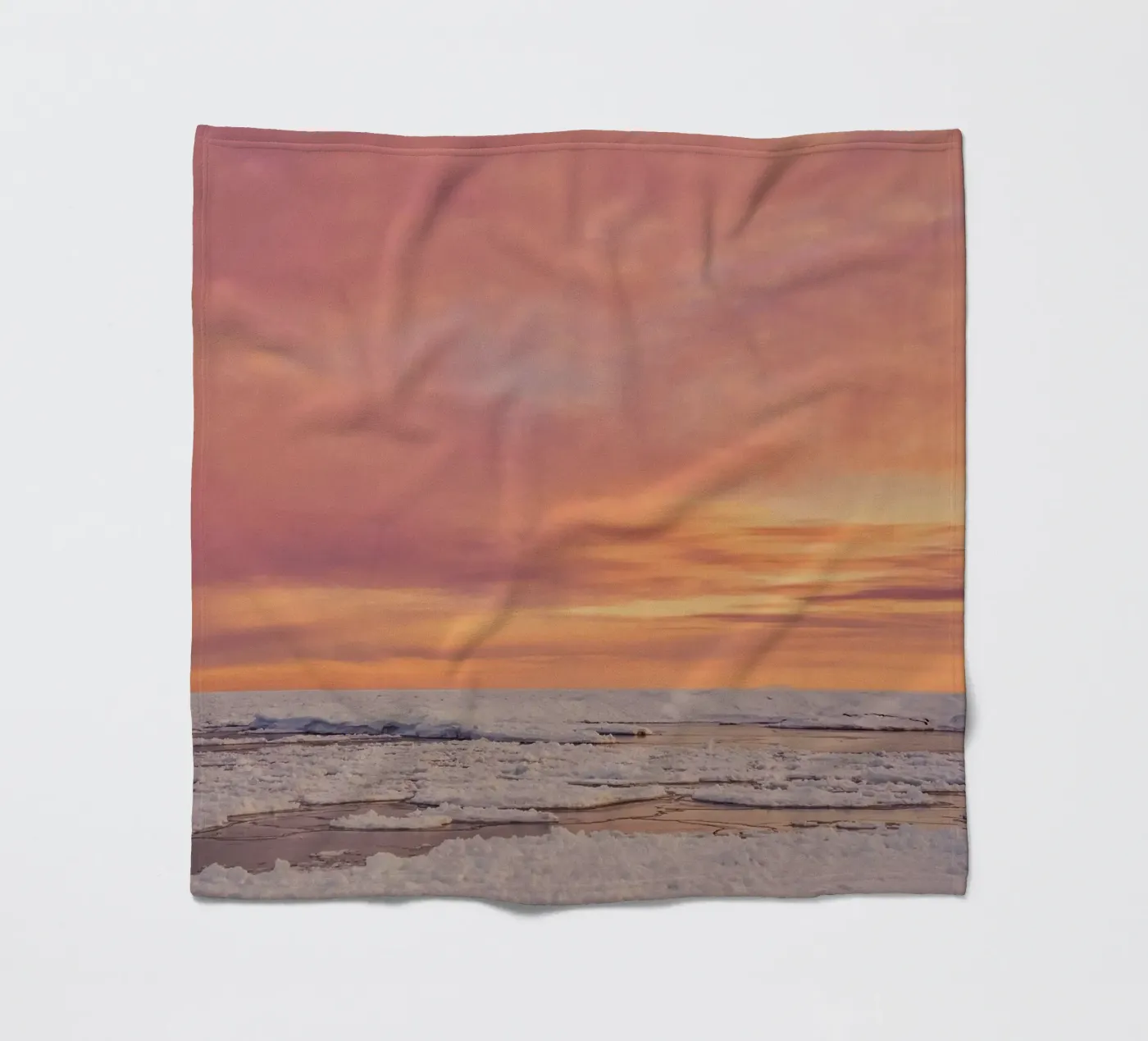 neige glace plaid polaire de Earthly Visions