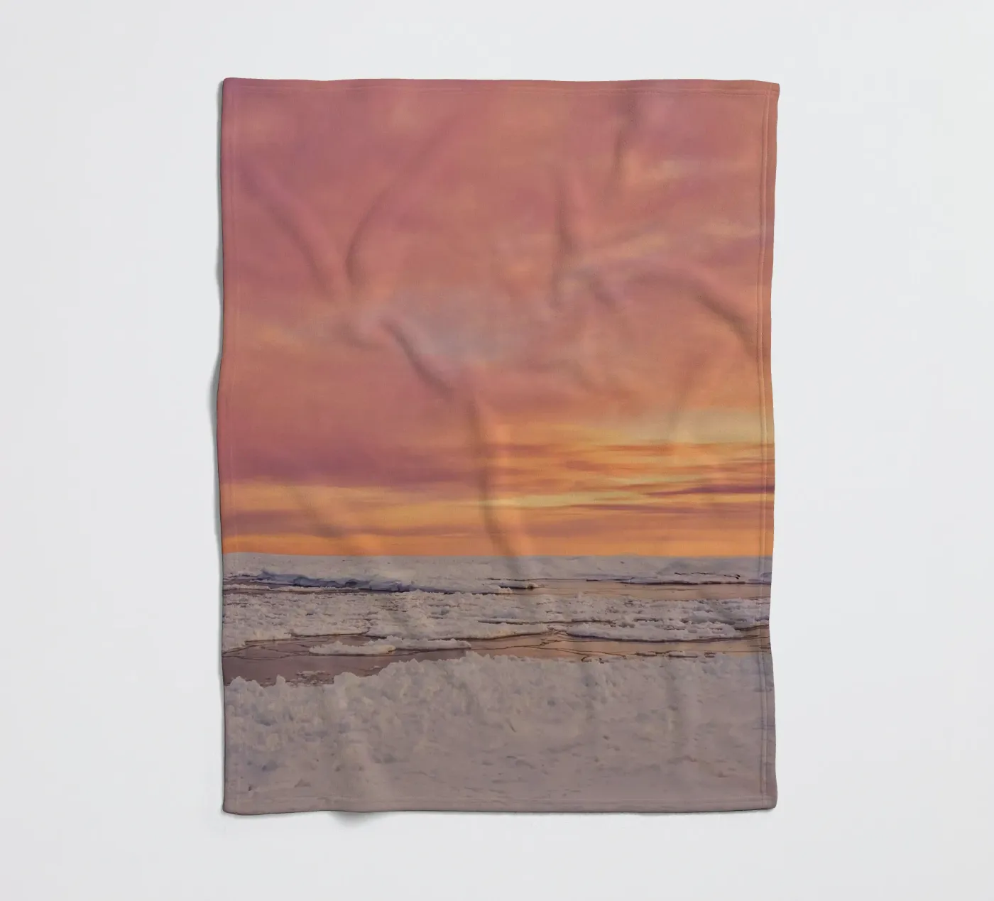 neige glace plaid polaire de Earthly Visions