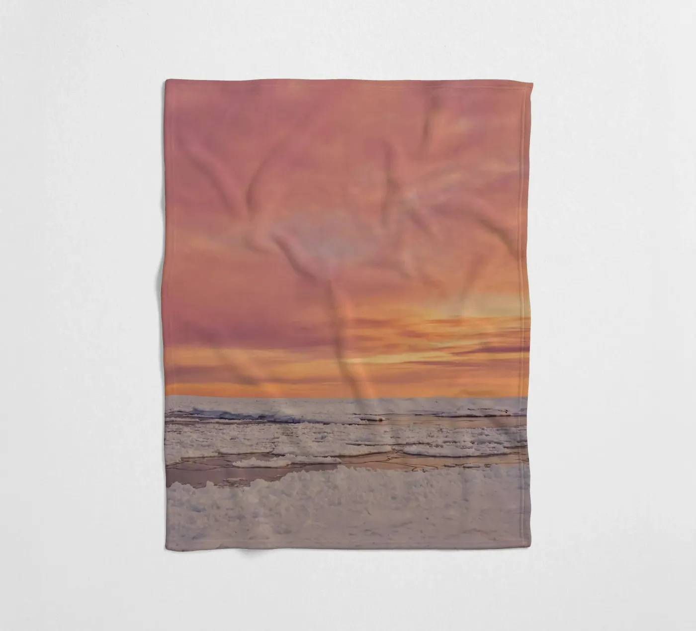 neige glace plaid polaire de Earthly Visions