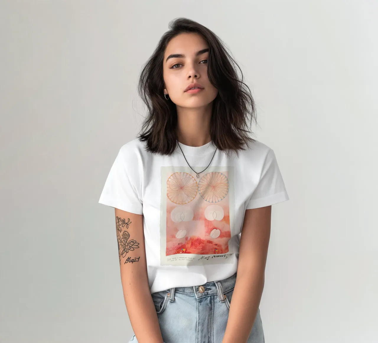 Hilma af Klint I dieci più grandi n. 9 Astratto sulla vecchiaia t-shirt da homdeco