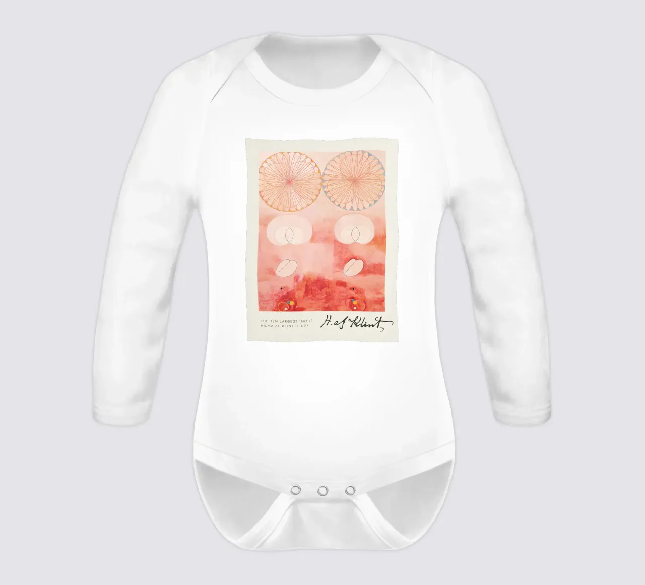 Hilma af Klint I dieci più grandi n. 9 Astratto sulla vecchiaia body neonato maniche lunghe da homdeco