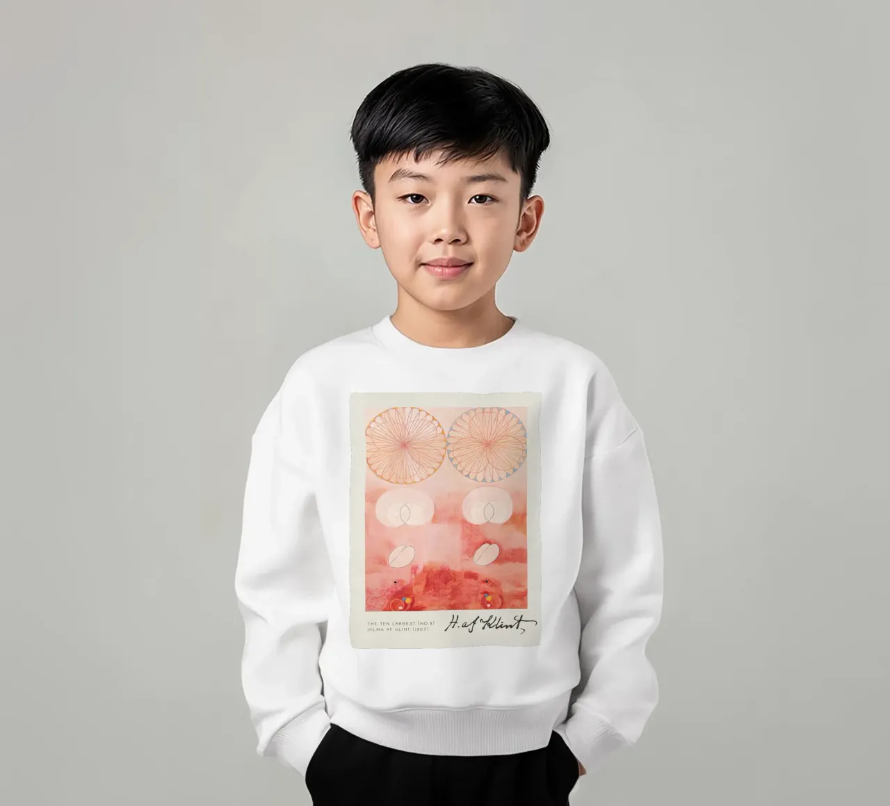 Hilma af Klint I dieci più grandi n. 9 Astratto sulla vecchiaia felpa bambino da homdeco
