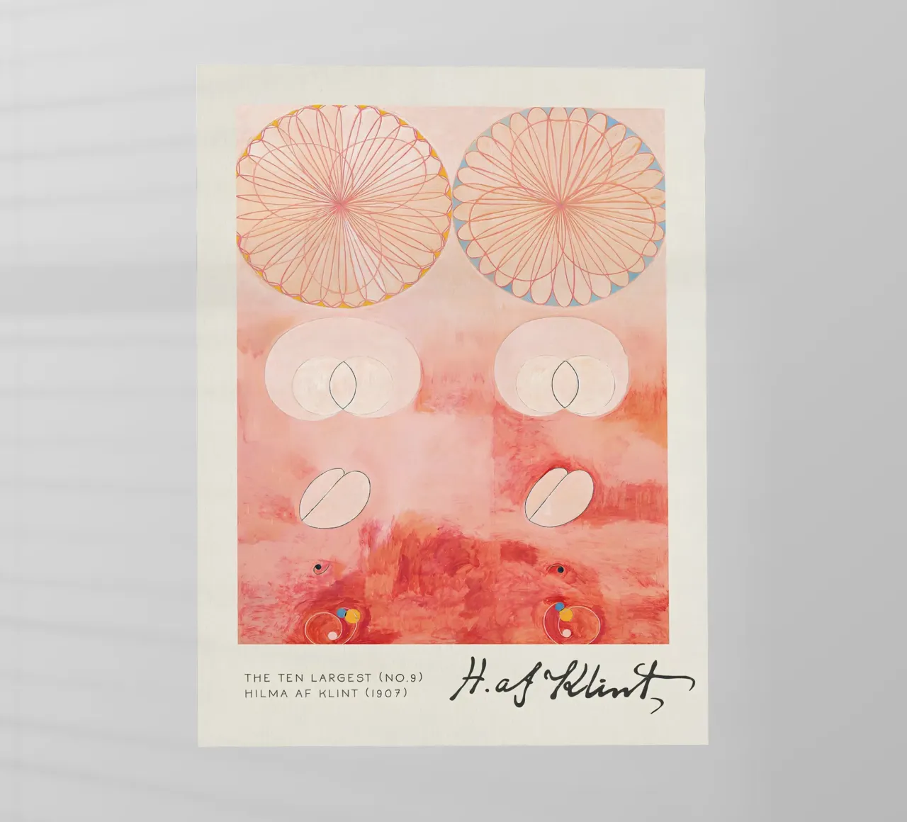 Hilma af Klint I dieci più grandi n. 9 Astratto sulla vecchiaia pellicola backlit da homdeco