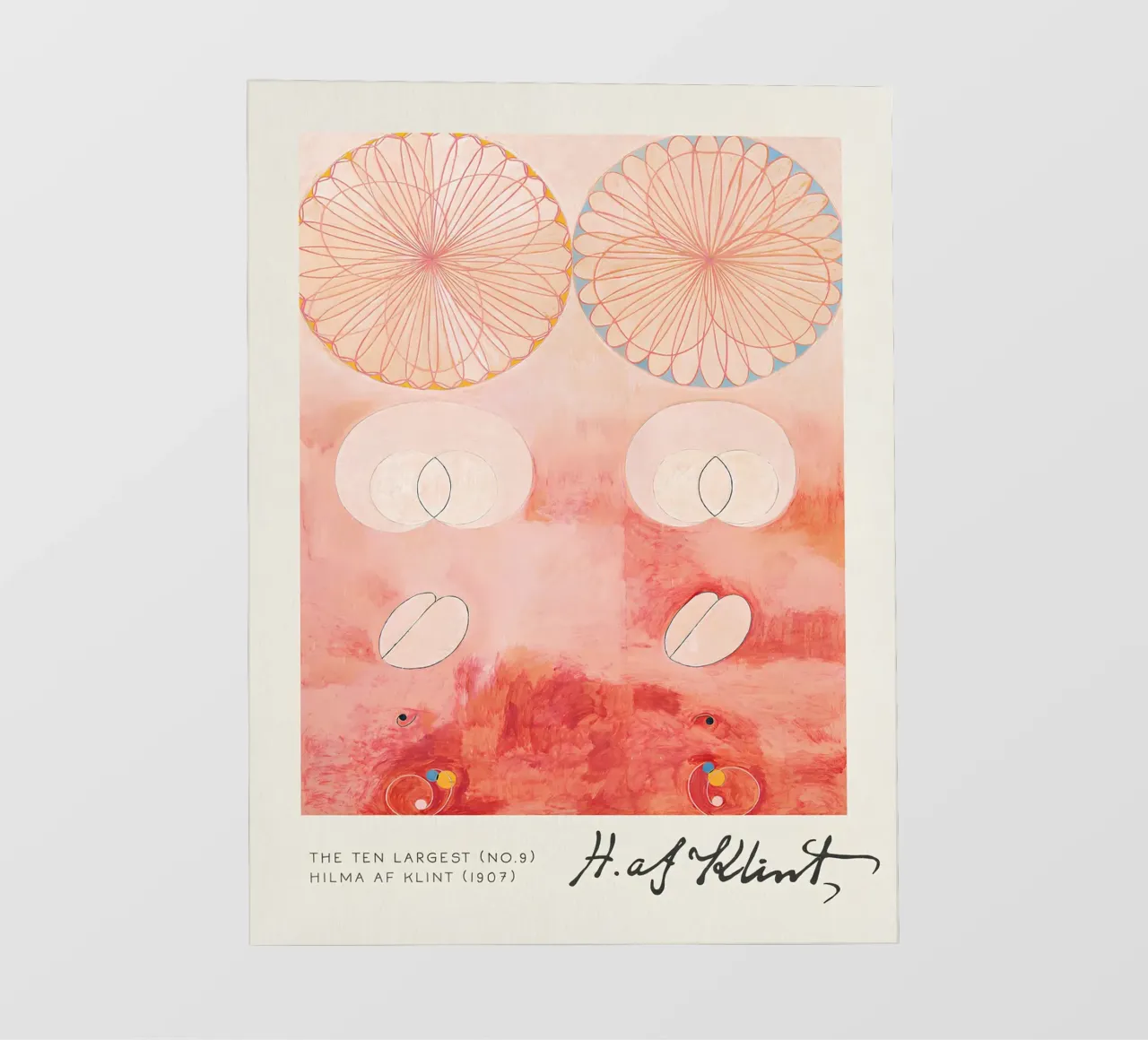 Hilma af Klint I dieci più grandi n. 9 Astratto sulla vecchiaia pellicola backlit da homdeco