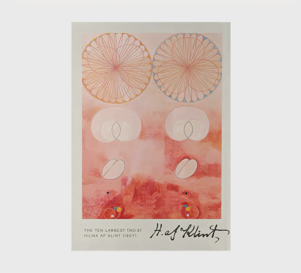 Hilma af Klint The Ten Largest No. 9 Old Age Abstract notebook by homdeco