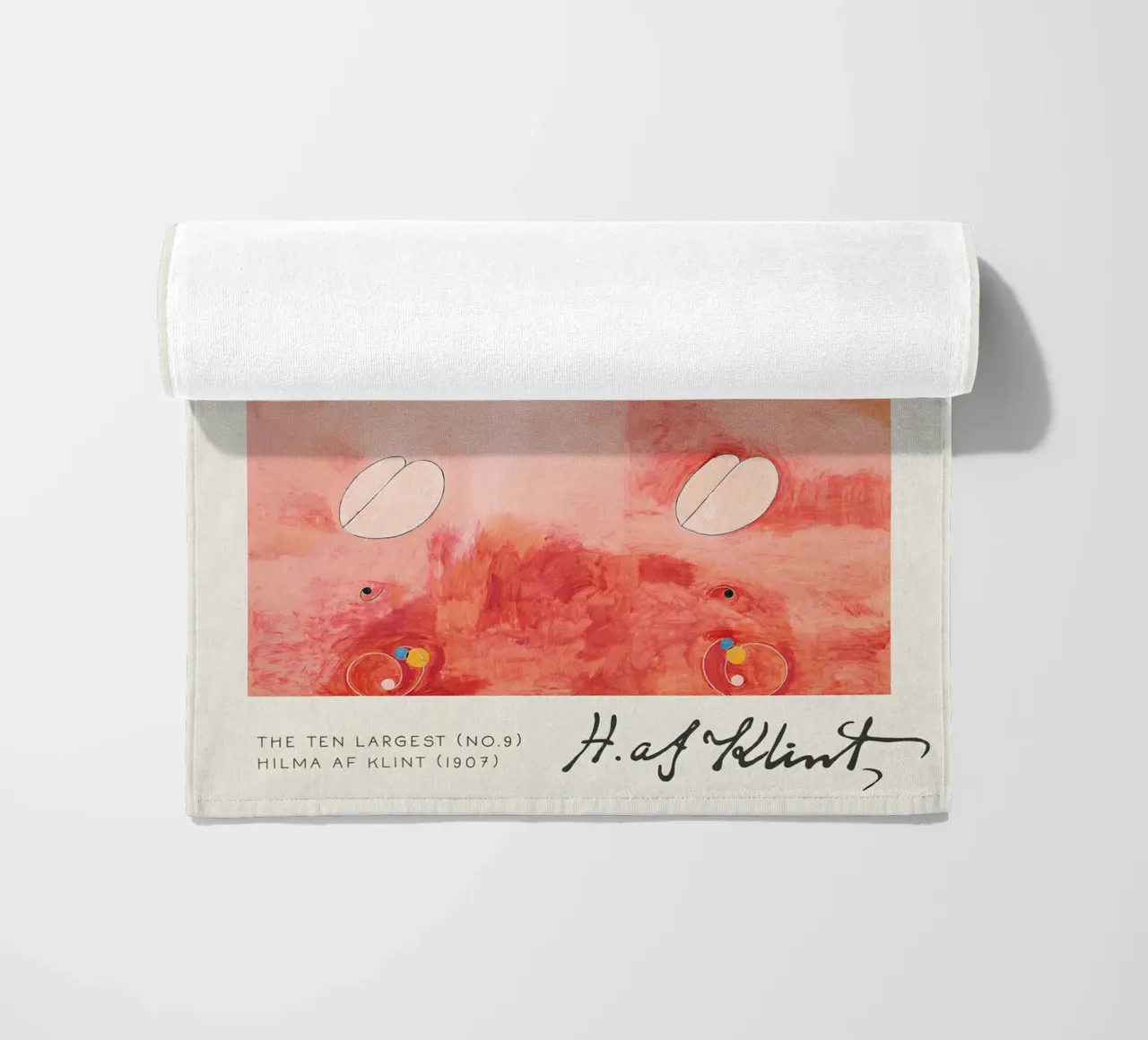 Hilma af Klint I dieci più grandi n. 9 Astratto sulla vecchiaia telo mare da homdeco