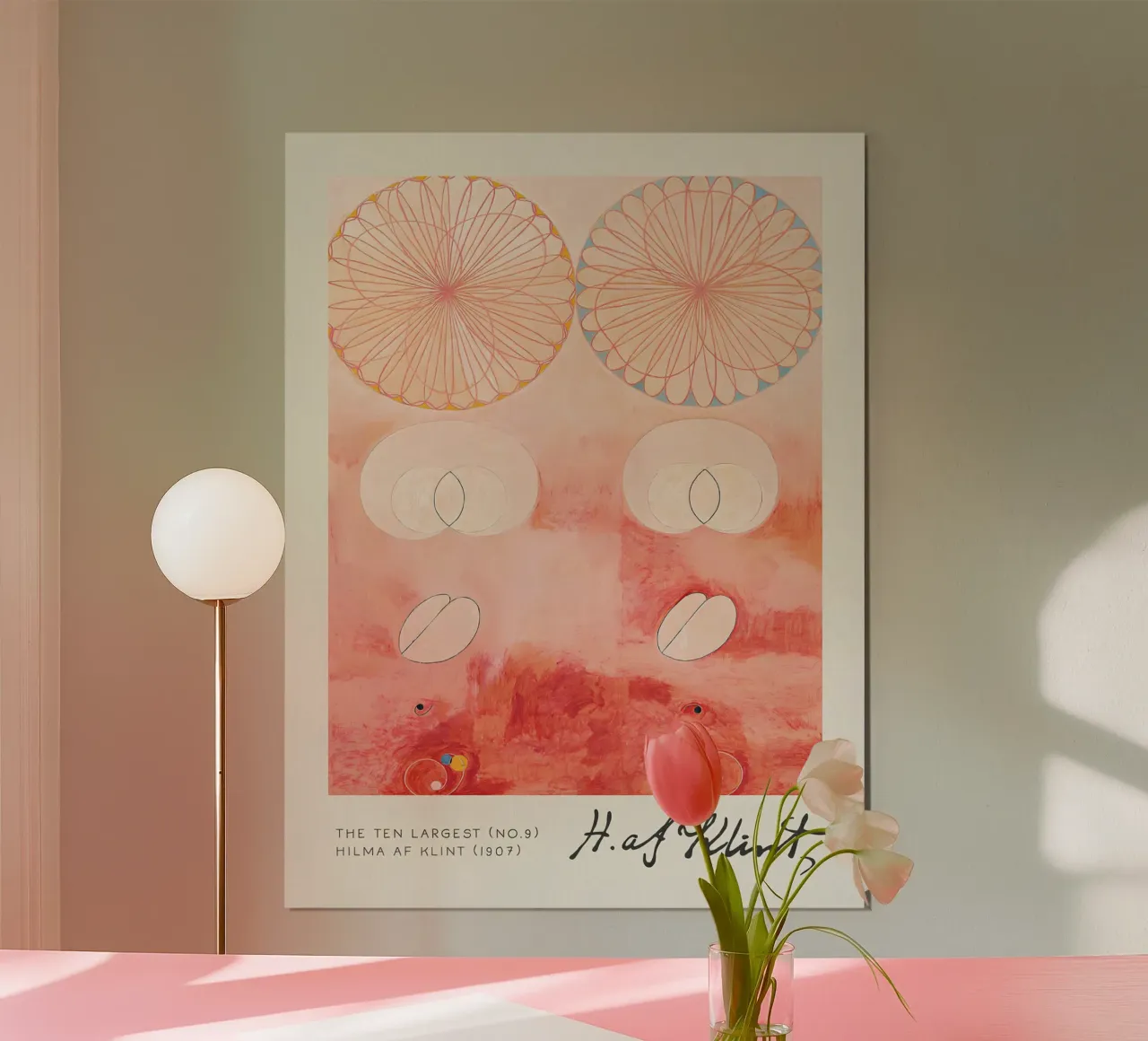 Hilma af Klint I dieci più grandi n. 9 Astratto sulla vecchiaia carta hahnemühle da homdeco