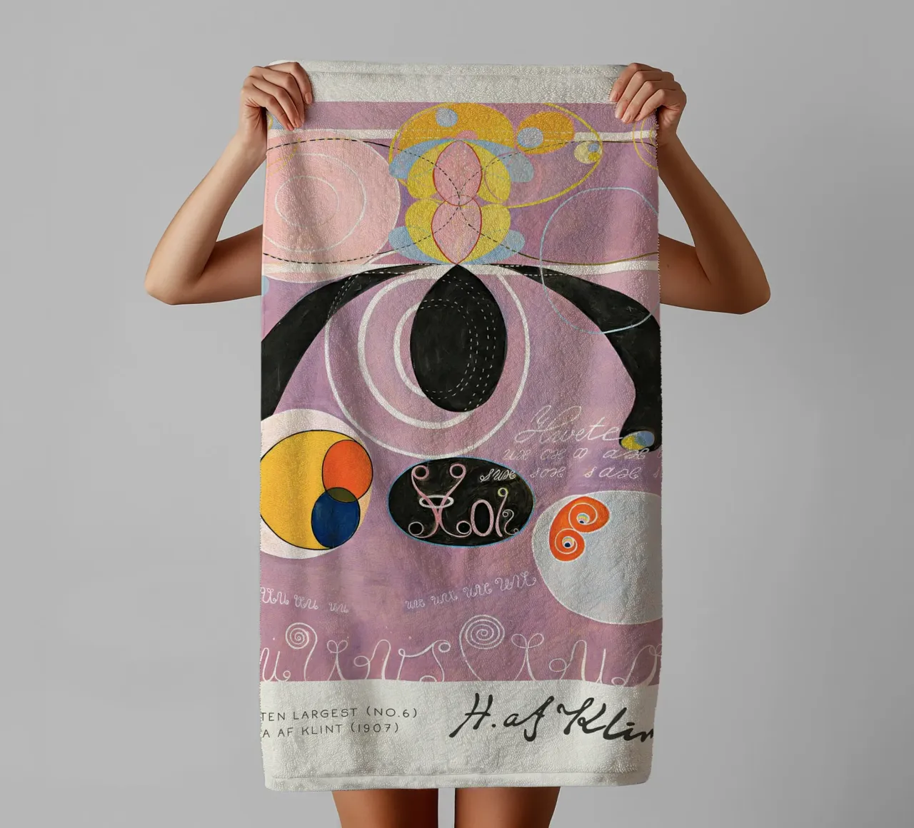 Hilma af Klint The Ten Largest No. 6 Adulthood Abstract towel by homdeco