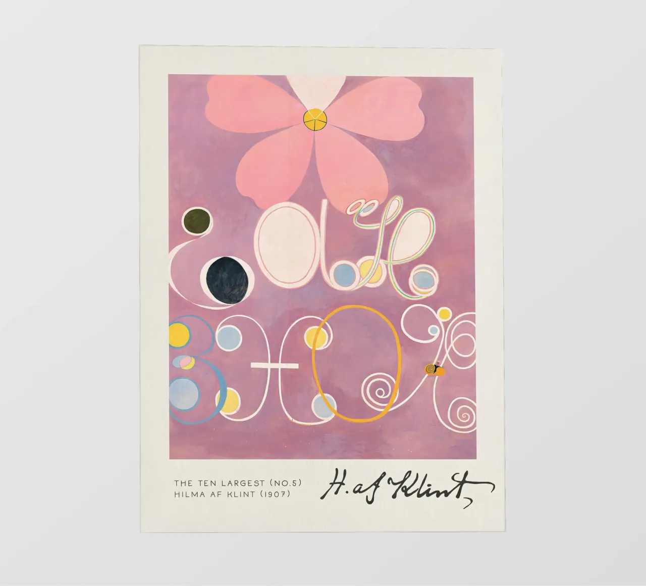Hilma af Klint I dieci più grandi n. 5 L'età adulta Abstract pellicola backlit da homdeco