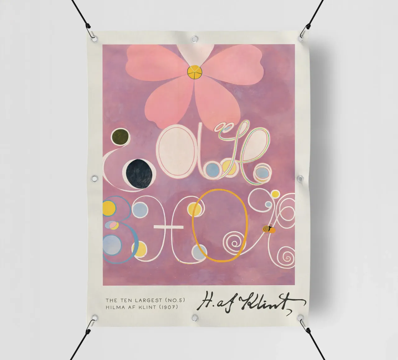 Hilma af Klint I dieci più grandi n. 5 L'età adulta Abstract telo in pvc da homdeco