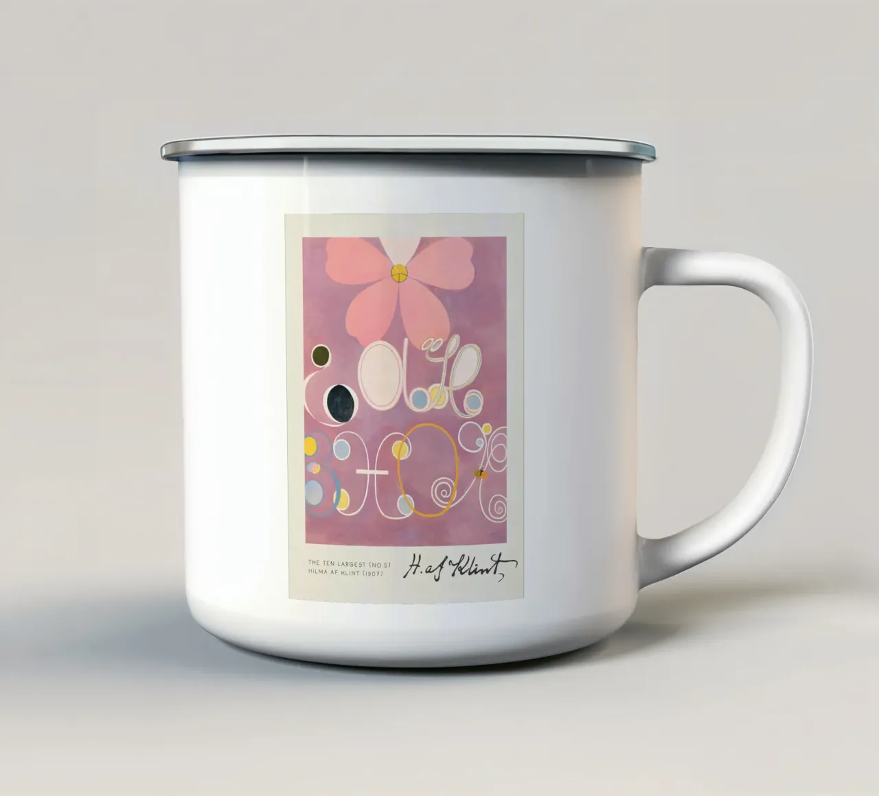Hilma af Klint I dieci più grandi n. 5 L'età adulta Abstract tazza in smalto da homdeco