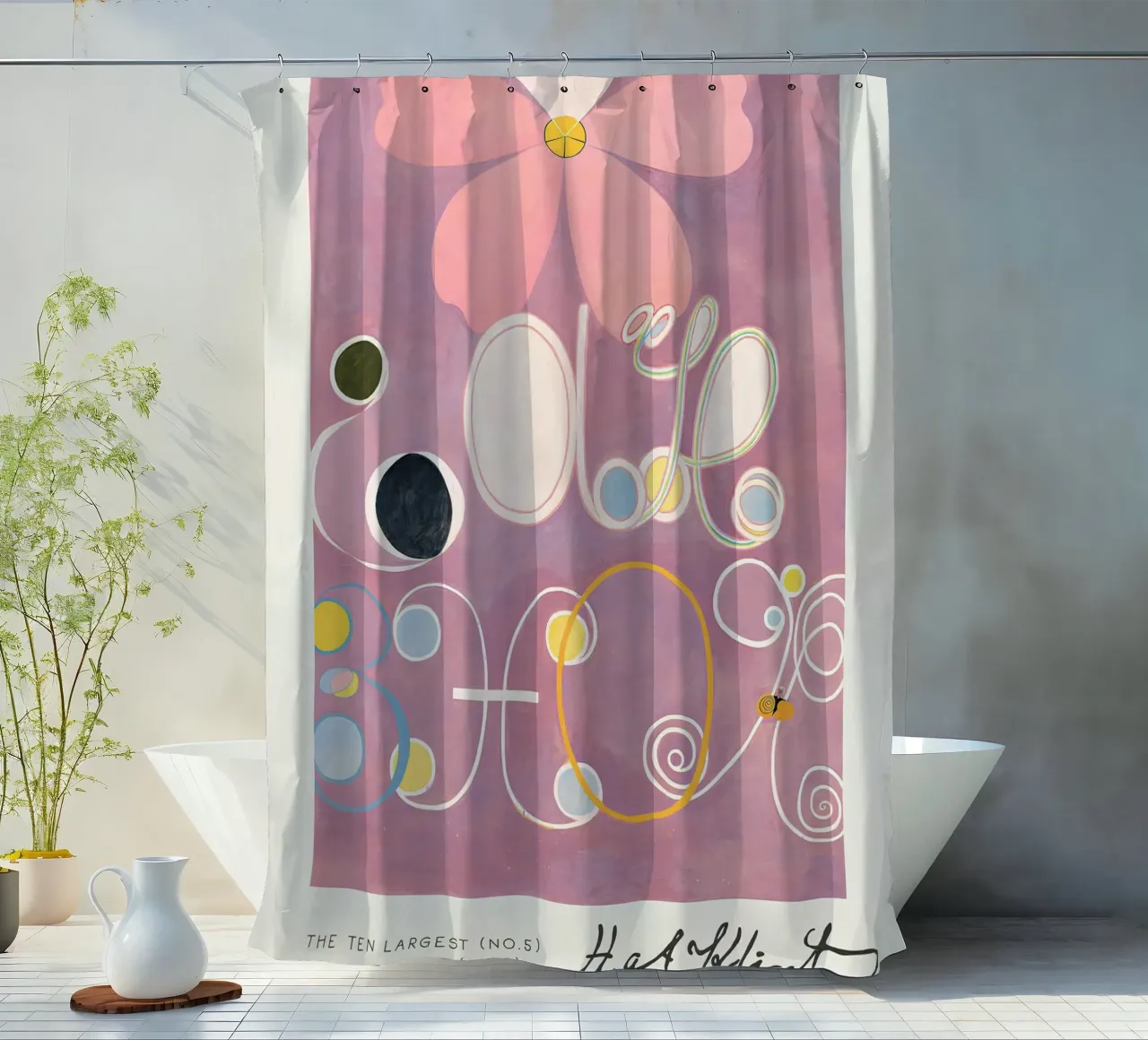 Hilma af Klint I dieci più grandi n. 5 L'età adulta Abstract tenda da doccia da homdeco