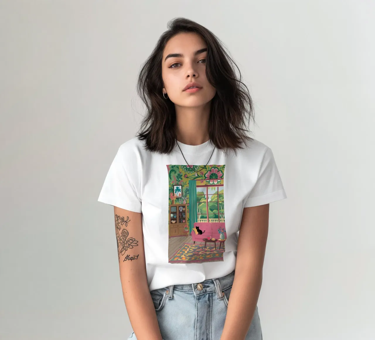 Sogno di vita bohémien t-shirt da Veil Maya