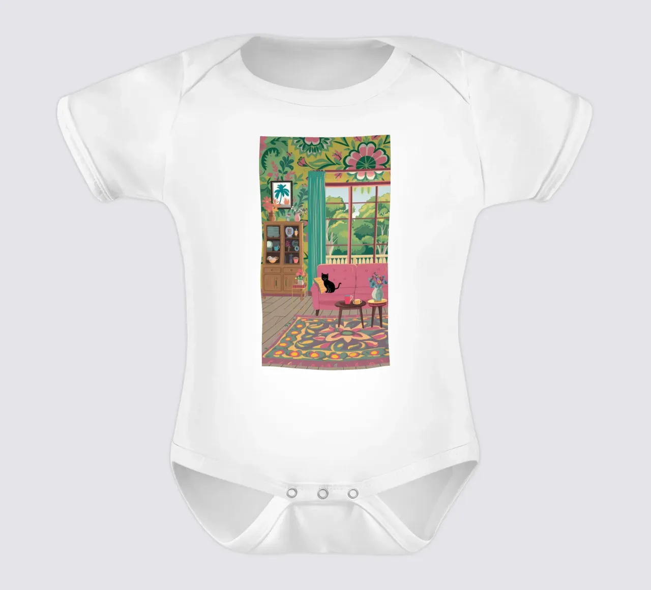 Bohème Wohntraum Kurzarm Babybody von Veil Maya