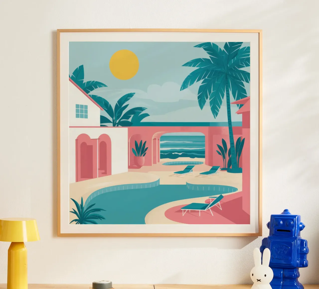 Azure Poolside Glückseligkeit Hahnemühle von Veil Maya