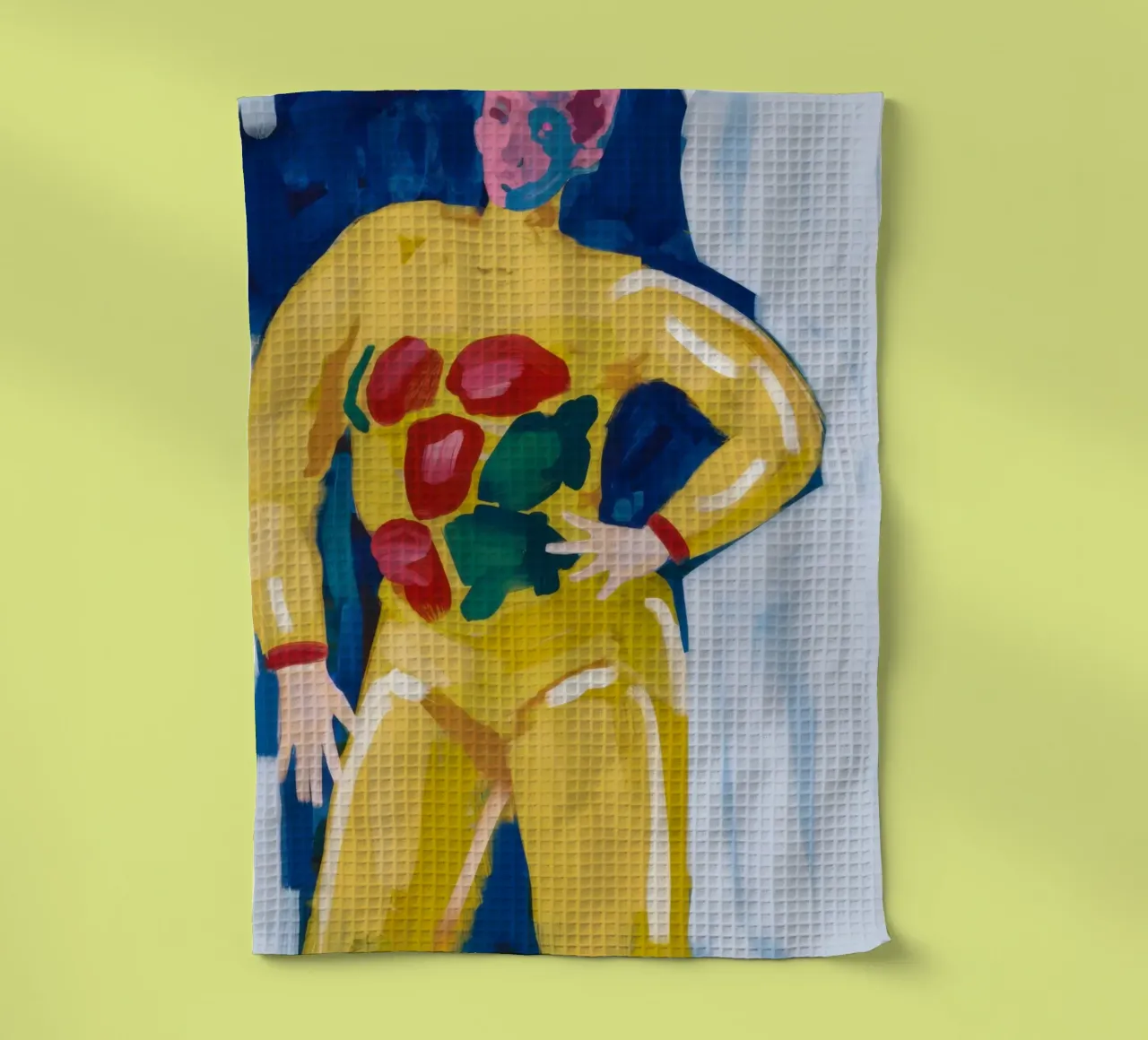 Figura dell'abbondanza cromatica canovaccio da cucina da Veil Maya