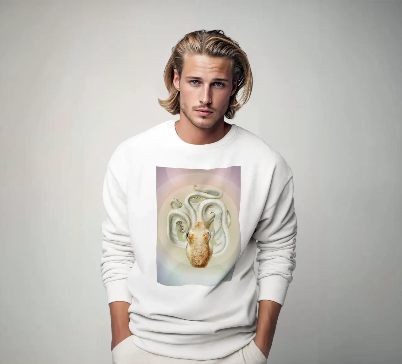 OctoOrbit | Press Play Art Print Remix sudadera de Press Play Art Prints