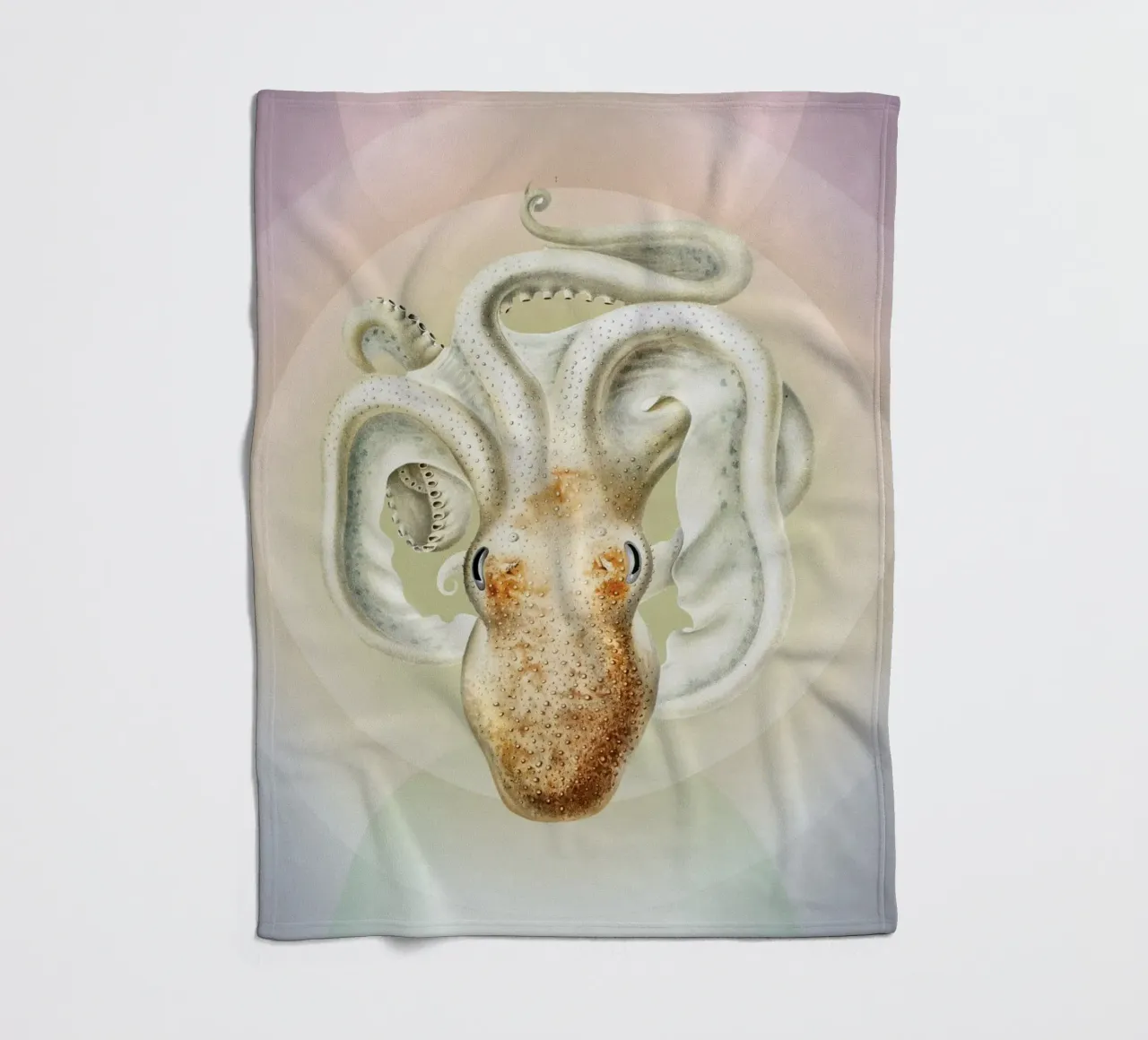 OctoOrbit | Press Play Art Print Remix coperta in pile da Press Play Art Prints