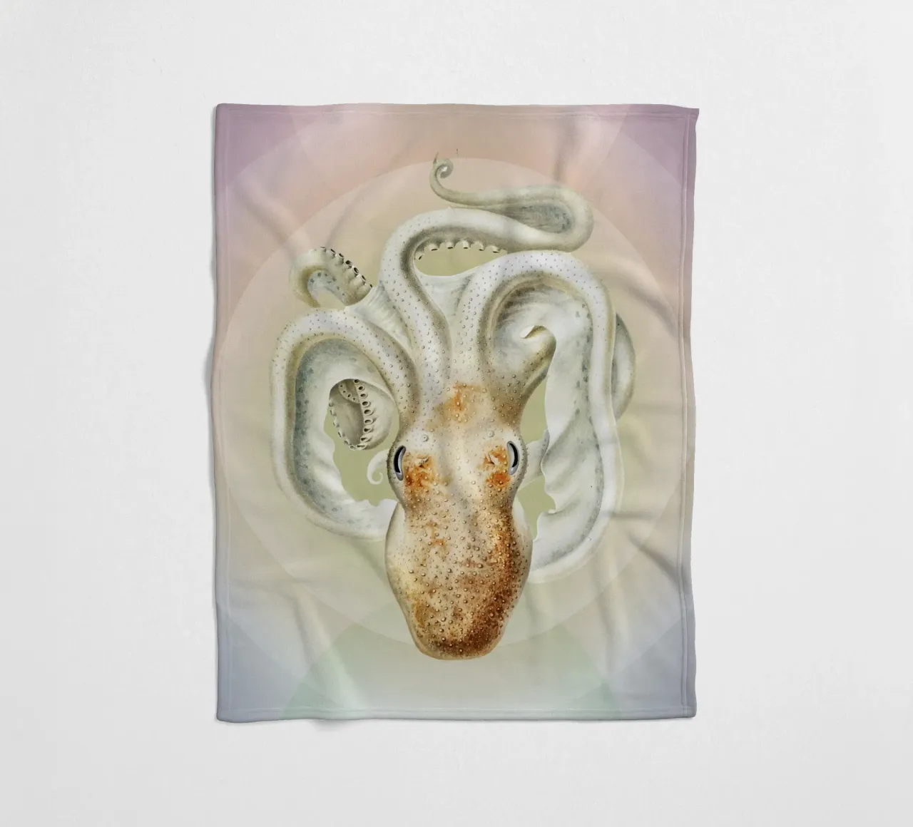 OctoOrbit | Press Play Art Print Remix coperta in pile da Press Play Art Prints