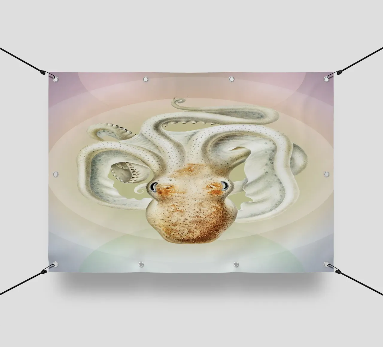 OctoOrbit | Press Play Art Print Remix telo in pvc da Press Play Art Prints