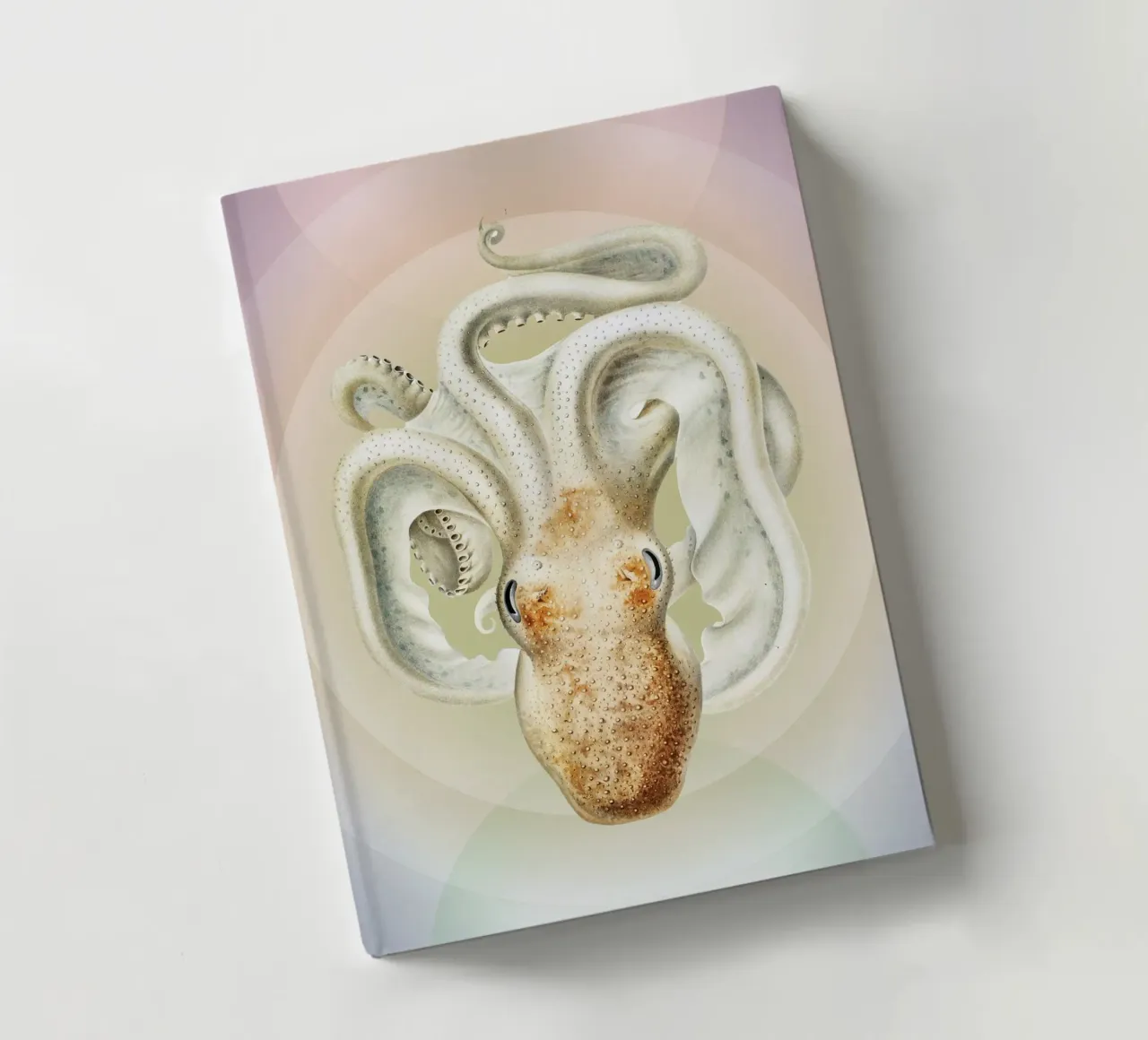 OctoOrbit | Press Play Art Print Remix notebook by Press Play Art Prints