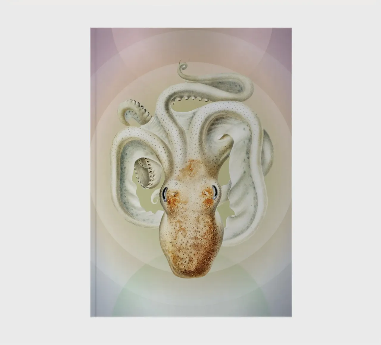 OctoOrbit | Press Play Art Print Remix notebook by Press Play Art Prints