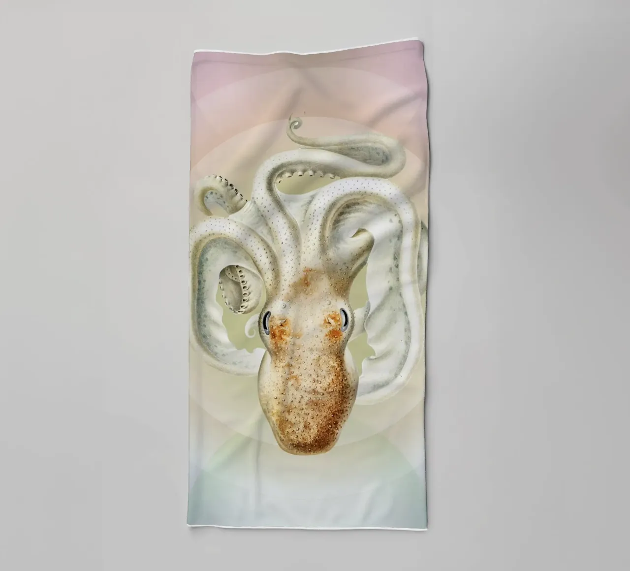 OctoOrbit | Press Play Art Print Remix asciugamano da bagno da Press Play Art Prints