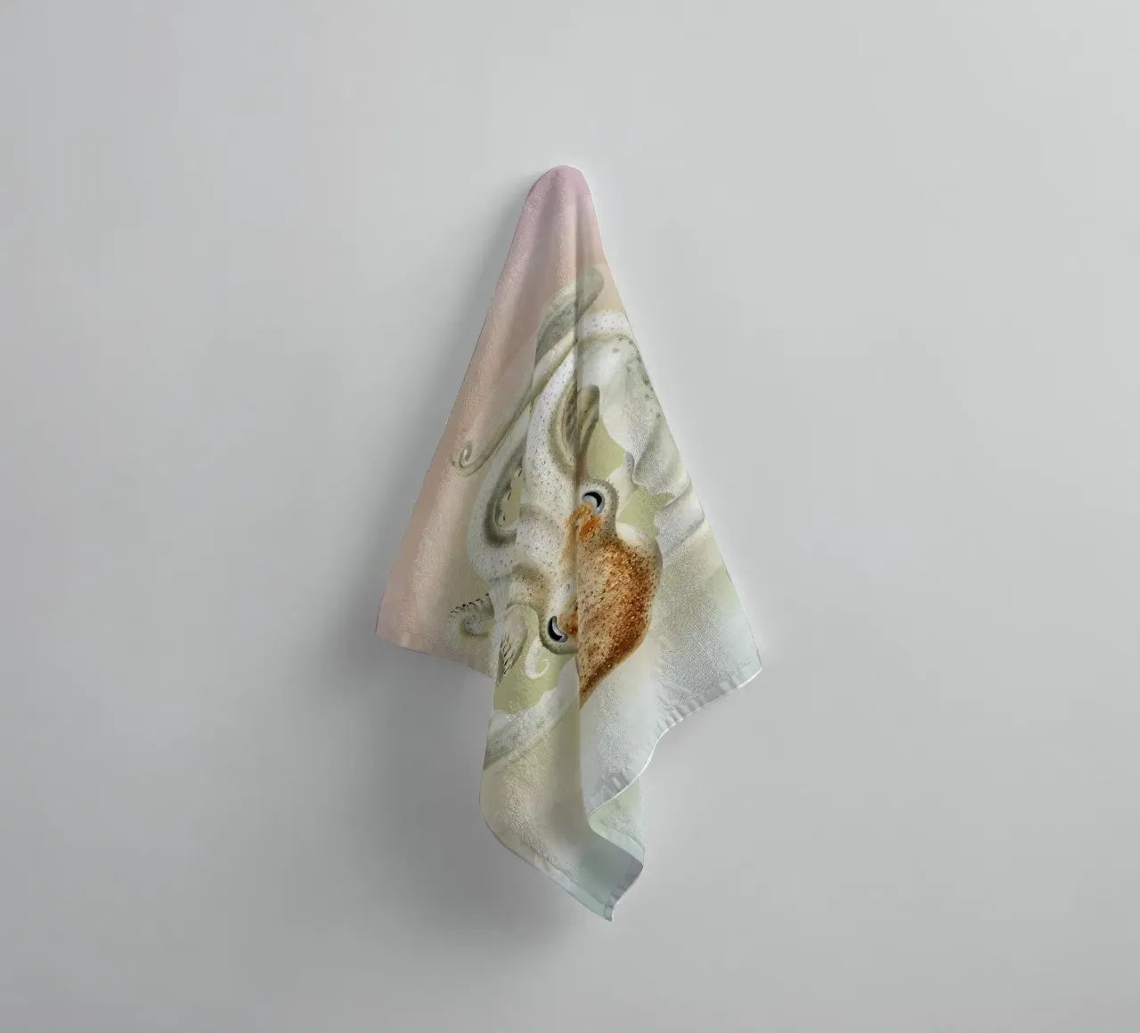 OctoOrbit | Press Play Art Print Remix asciugamano da bagno da Press Play Art Prints