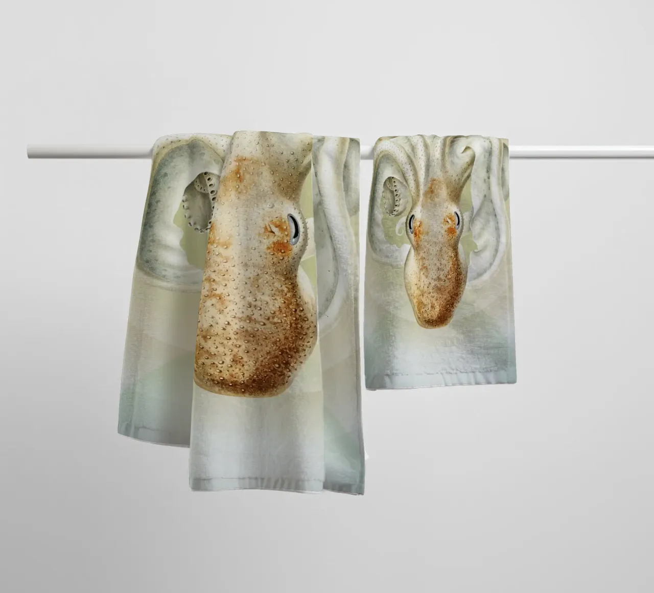 OctoOrbit | Press Play Art Print Remix asciugamano da bagno da Press Play Art Prints