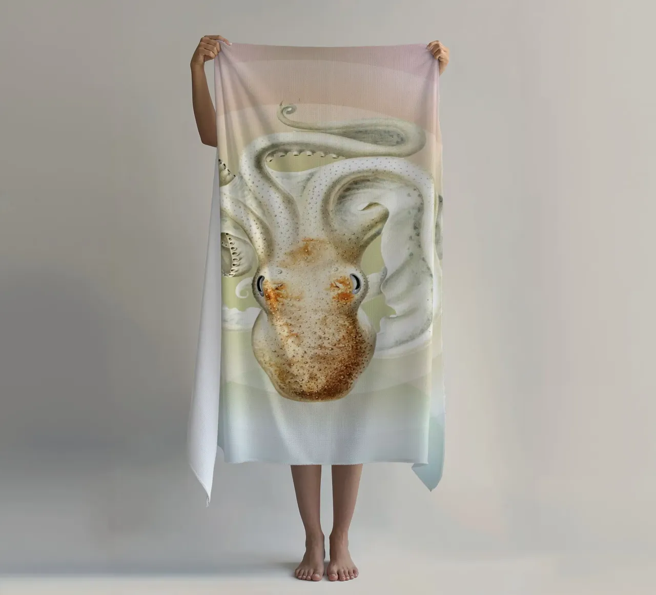 OctoOrbit | Press Play Art Print Remix toalla de playa de Press Play Art Prints