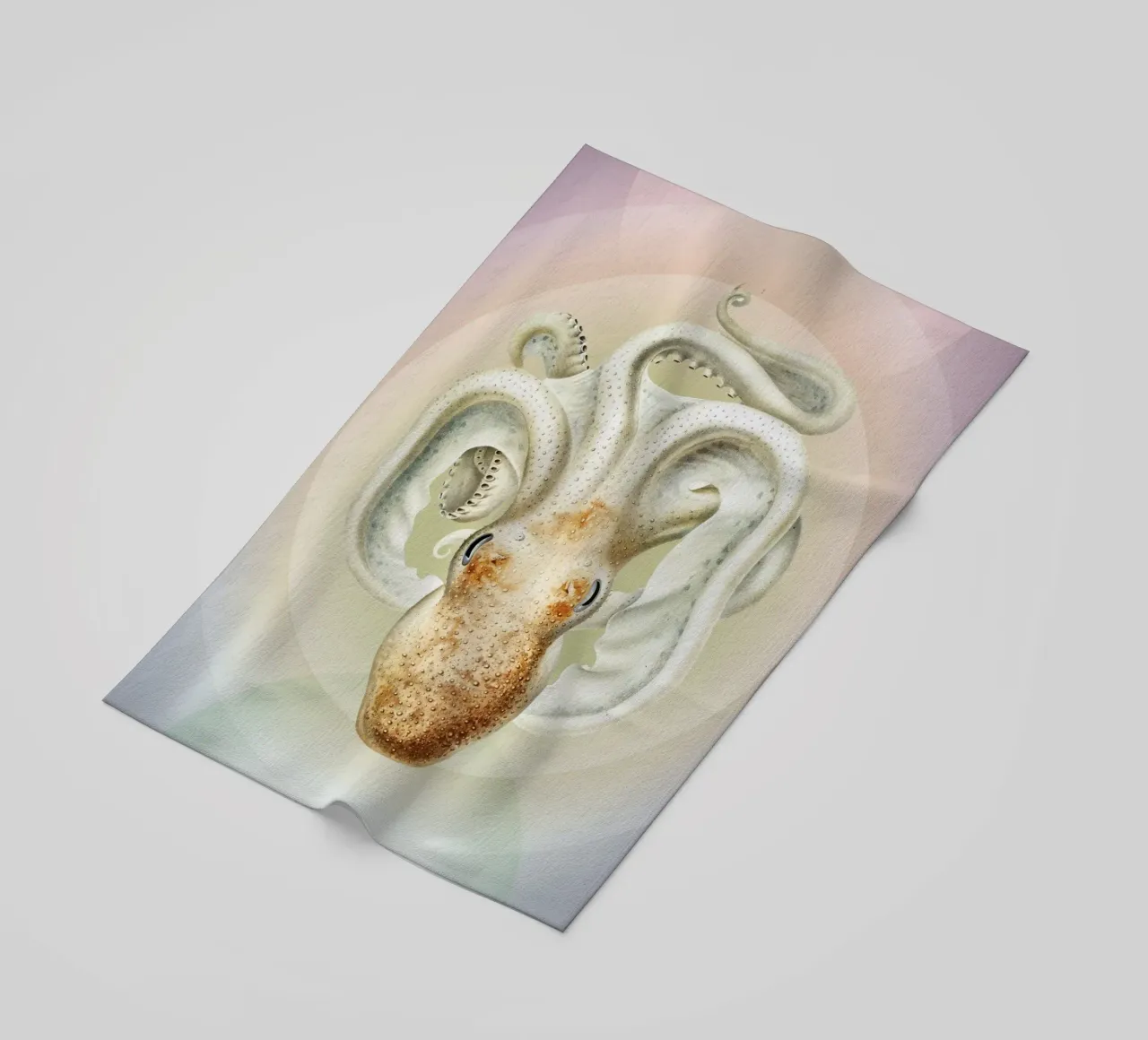 OctoOrbit | Press Play Art Print Remix telo mare da Press Play Art Prints