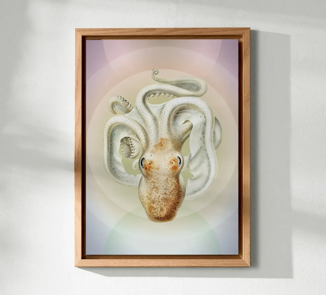 OctoOrbit | Press Play Art Print Remix alluminio dibond da Press Play Art Prints