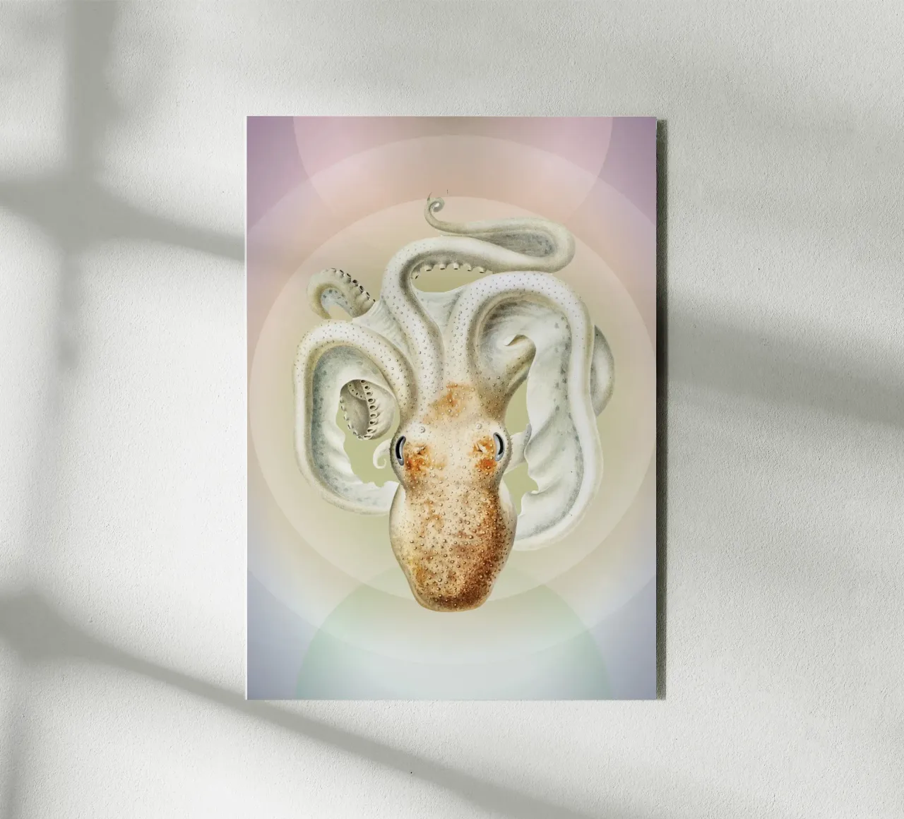 OctoOrbit | Press Play Art Print Remix aluminio dibond de Press Play Art Prints