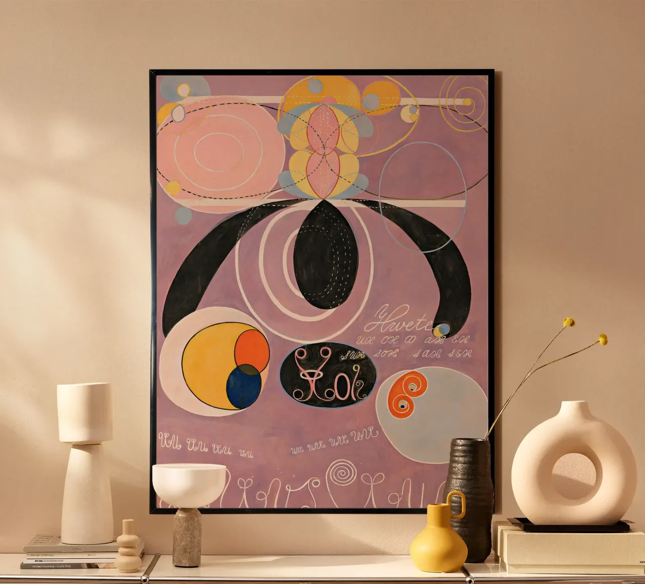 Hilma af Klint I dieci più grandi n. 6 L'età adulta Abstract poster con telaio in alluminio da homdeco