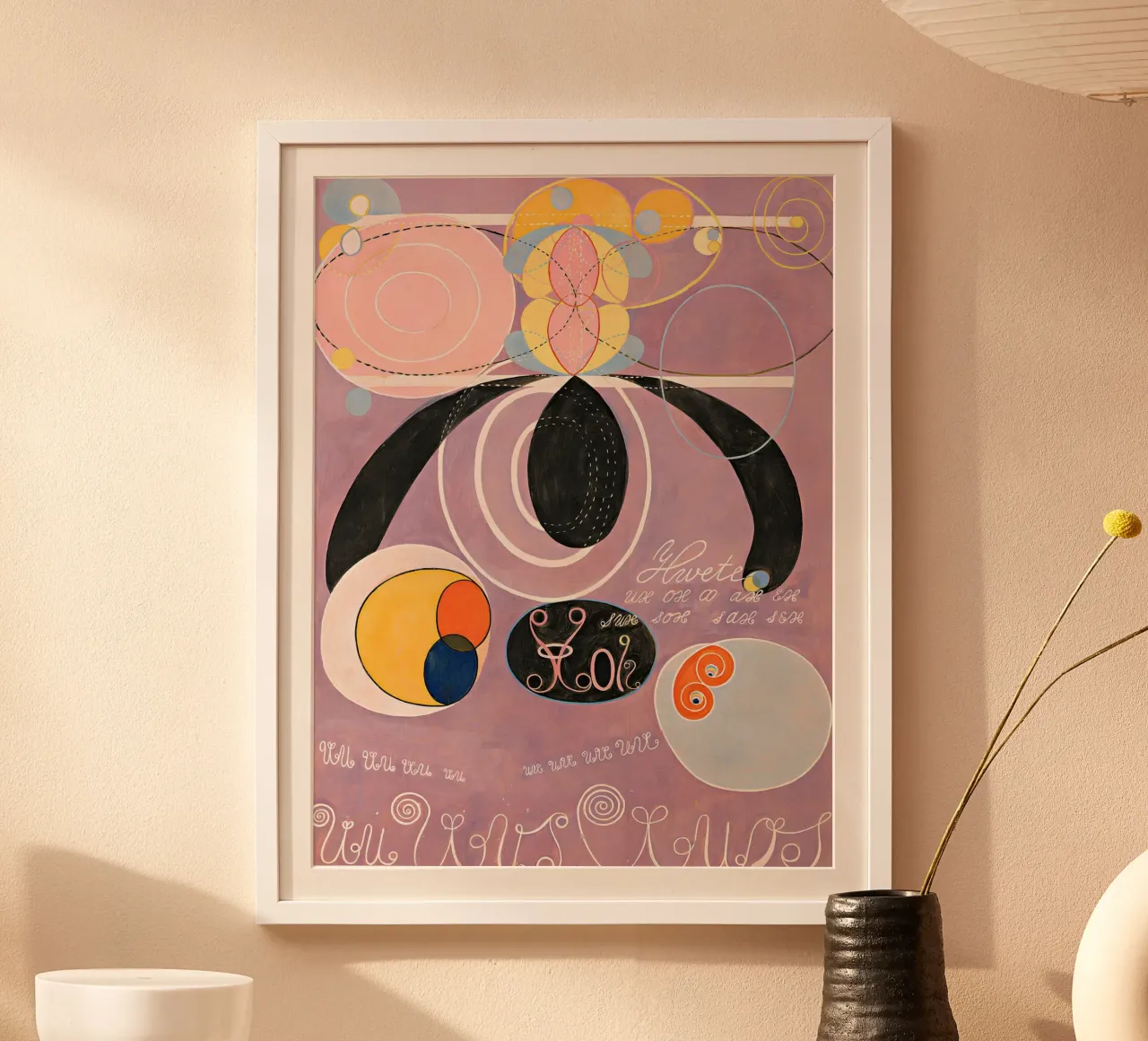 Hilma af Klint I dieci più grandi n. 6 L'età adulta Abstract poster con telaio in alluminio da homdeco