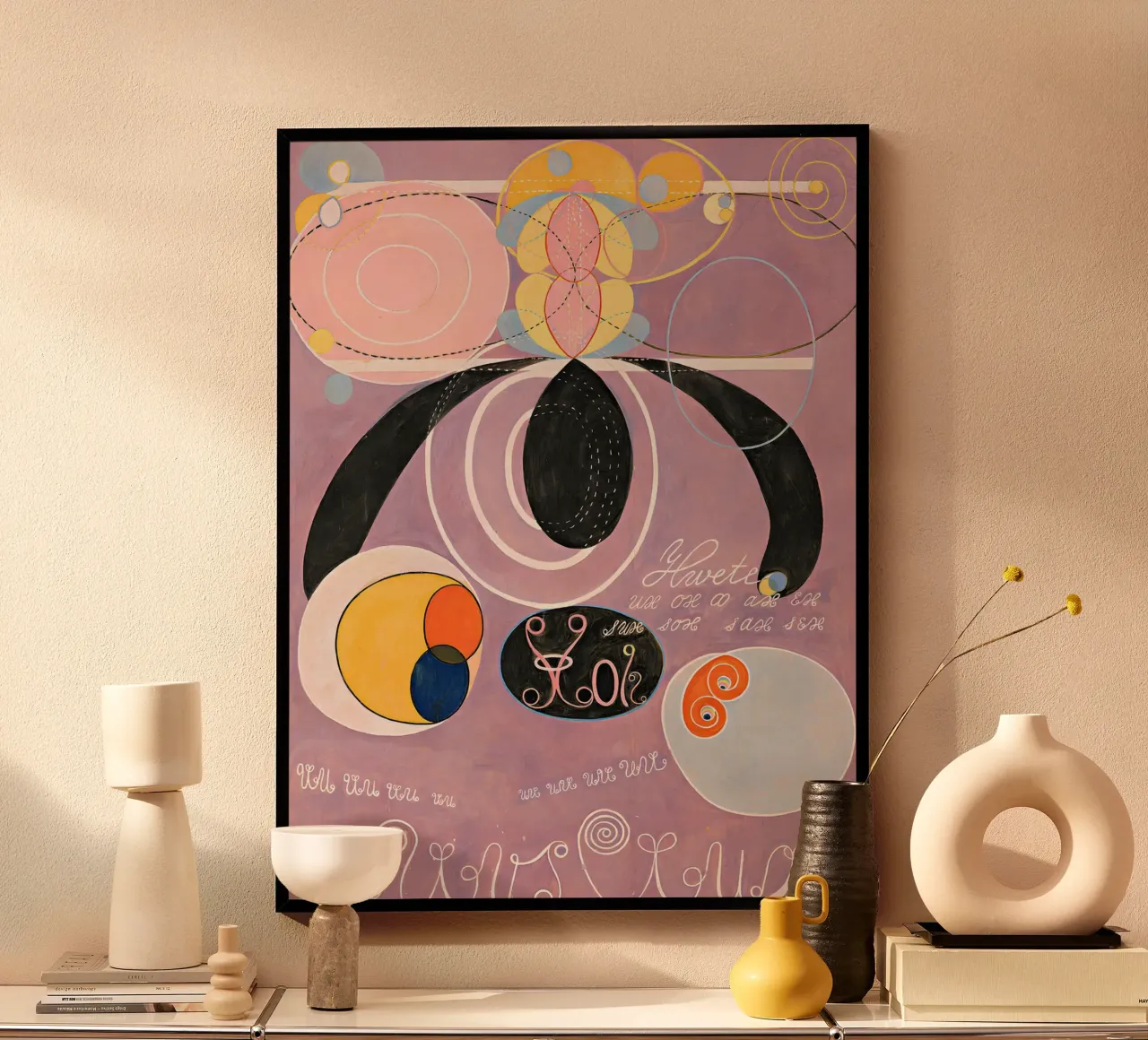 Hilma af Klint I dieci più grandi n. 6 L'età adulta Abstract poster con telaio in alluminio da homdeco
