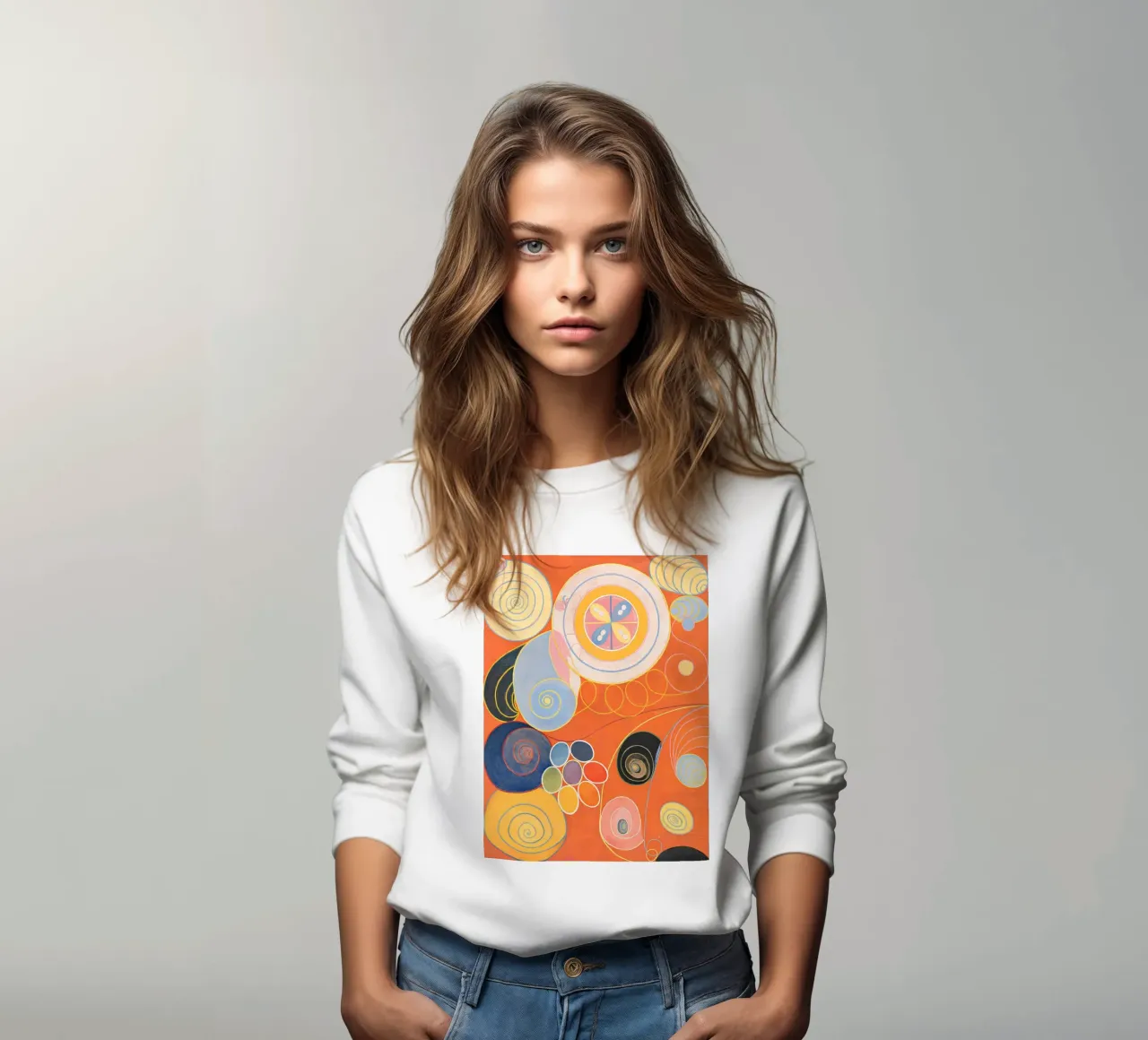 Hilma af Klint I dieci più grandi n. 3 Astratto giovanile felpa da homdeco