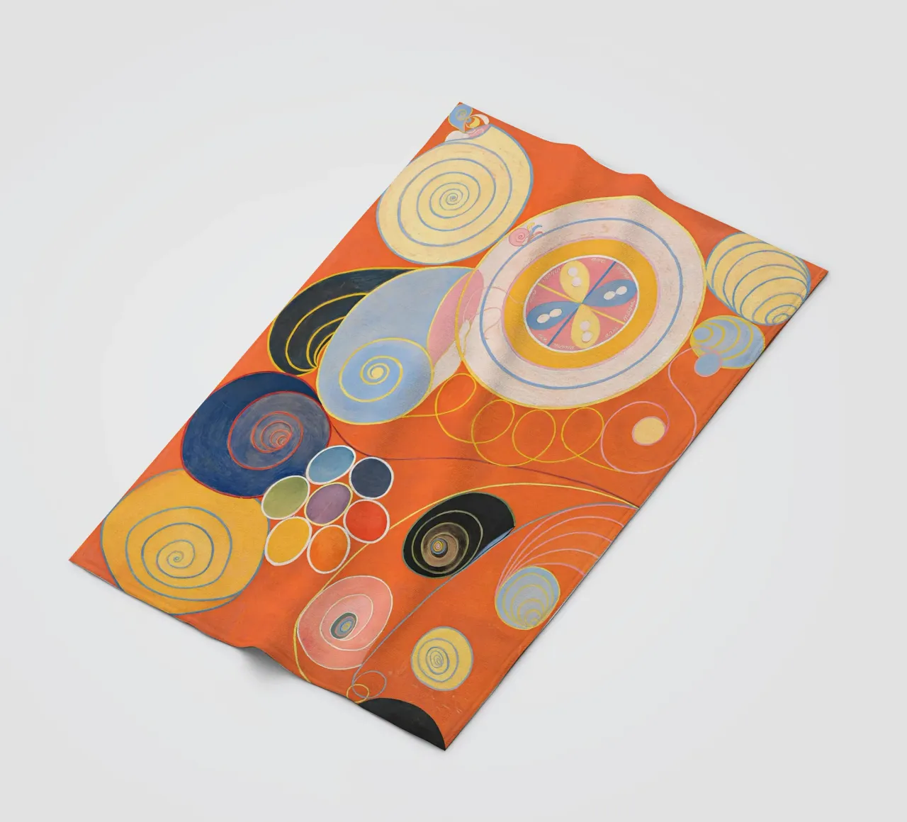 Hilma af Klint I dieci più grandi n. 3 Astratto giovanile coperta in pile da homdeco