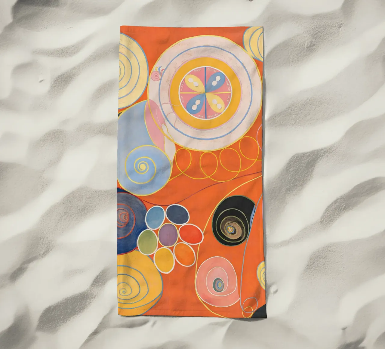 Hilma af Klint I dieci più grandi n. 3 Astratto giovanile telo mare da homdeco