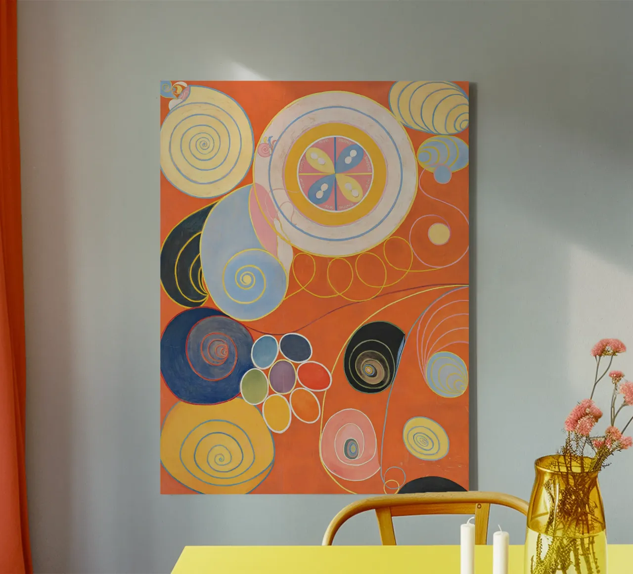 Hilma af Klint I dieci più grandi n. 3 Astratto giovanile tela da homdeco