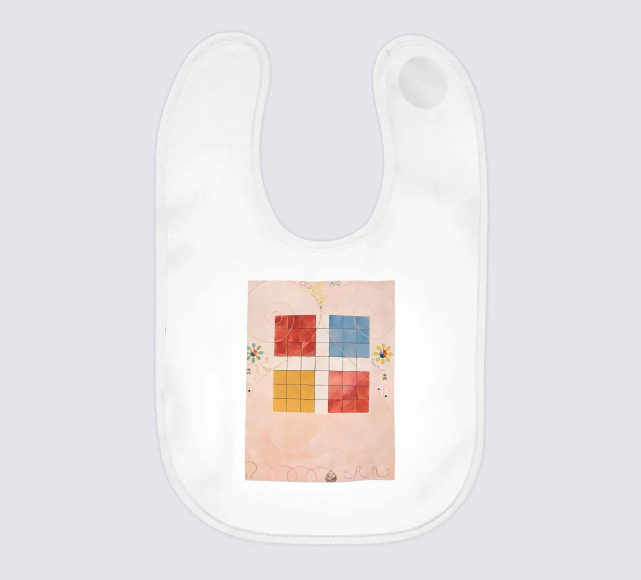 Hilma af Klint Evolution Grid Abstract Symbolic Art Babylätzchen von homdeco