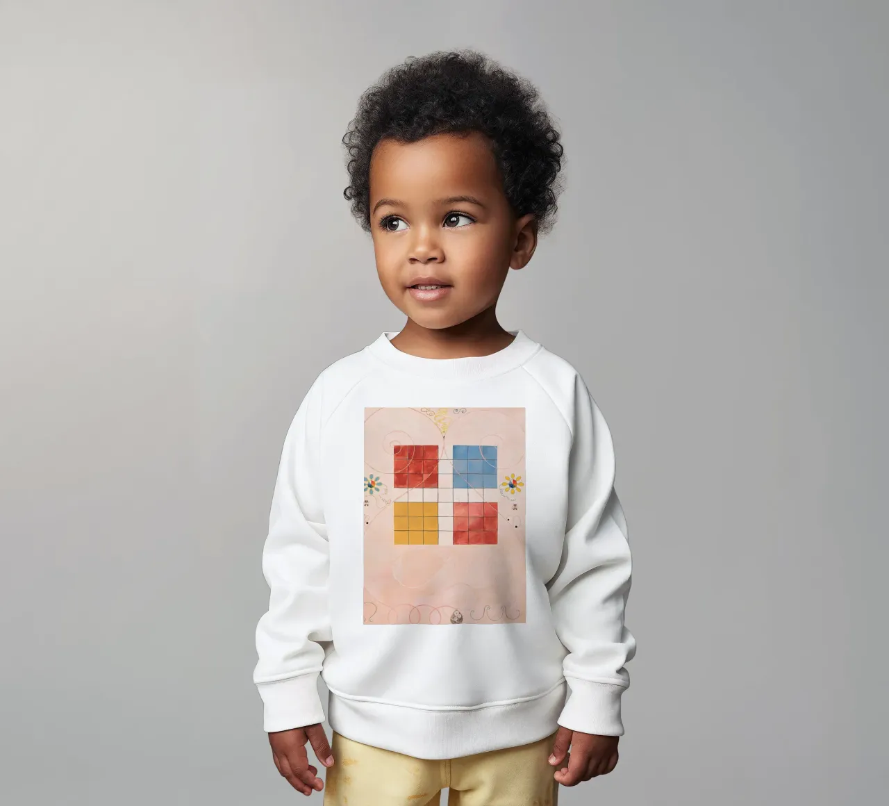 Hilma af Klint Evolution Grid Abstract Symbolic Art sweat pour bébé de homdeco