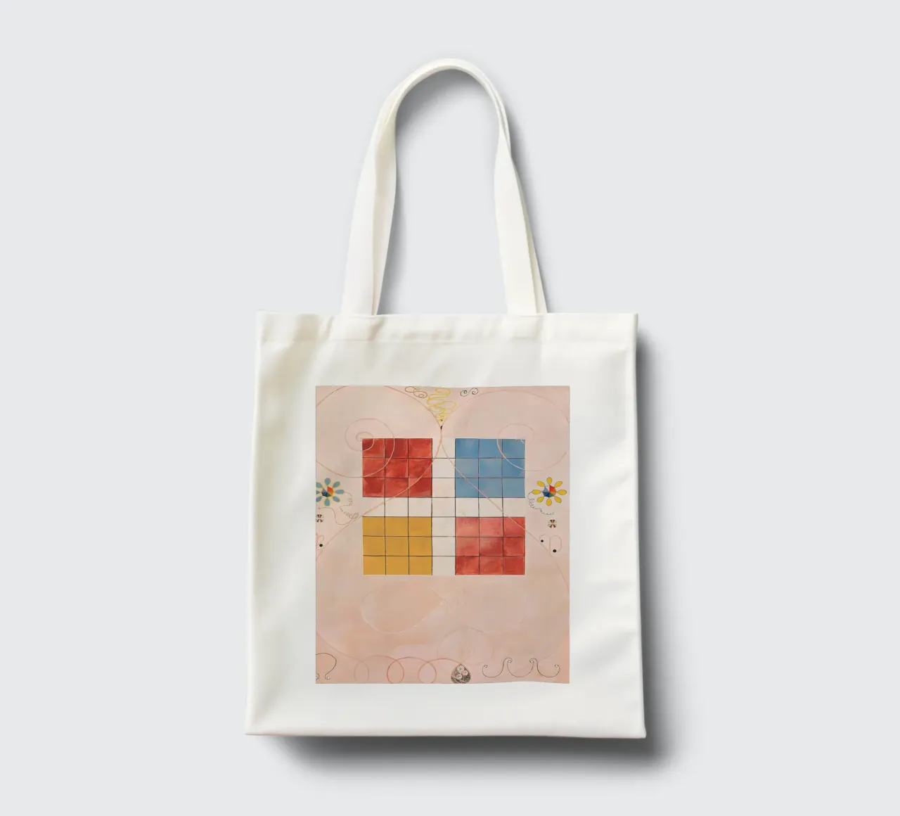 Hilma af Klint Evolution Grid Abstract Symbolic Art Jutebeutel von homdeco